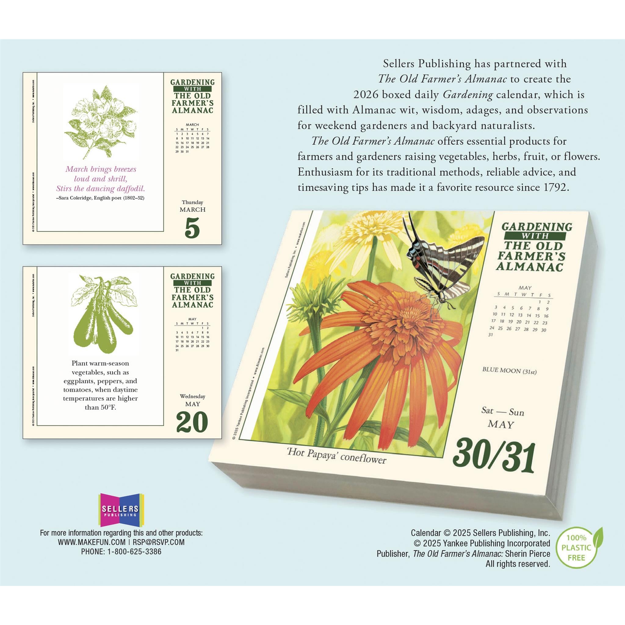 Old Farmers Almanac Gardening 2026 Box Calendar