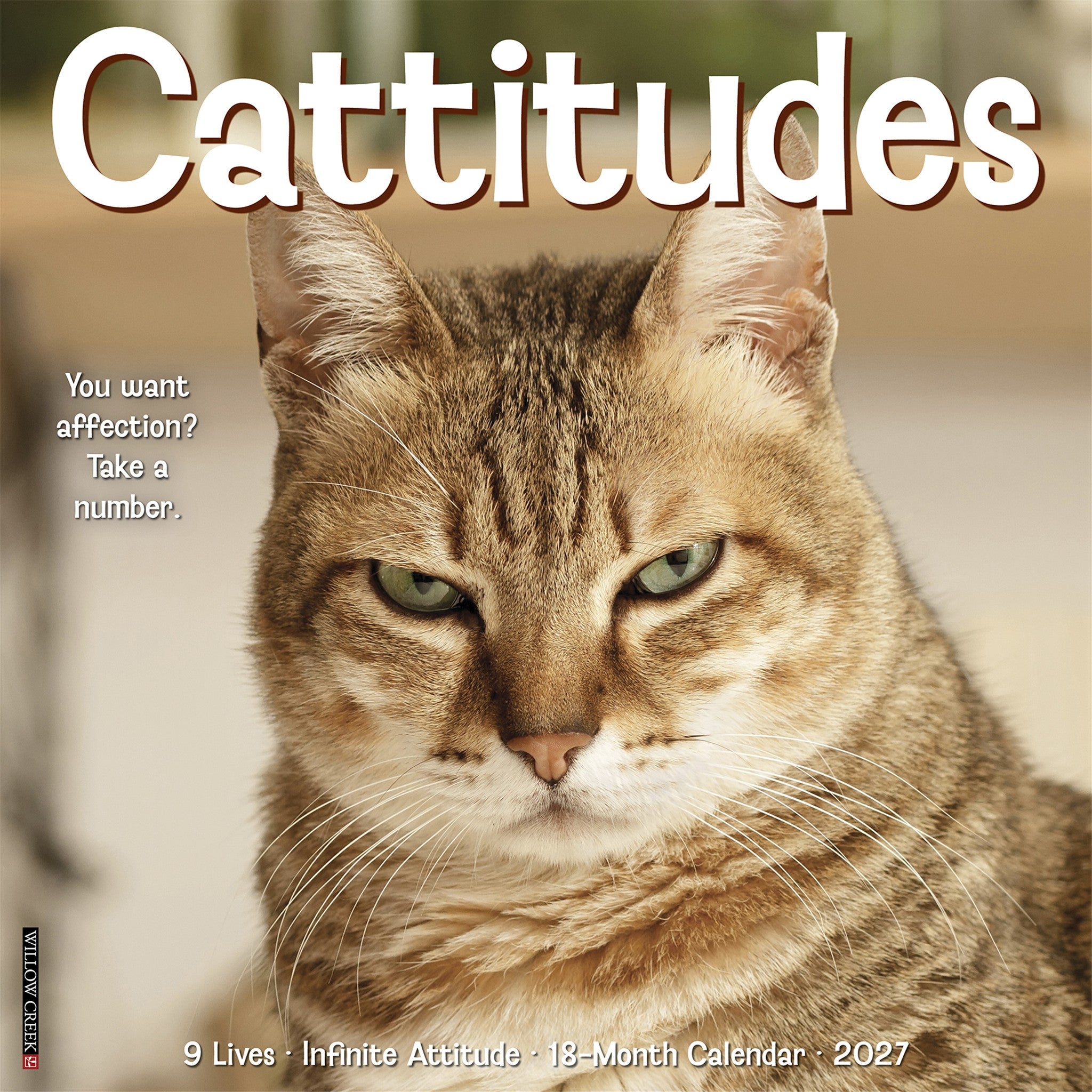 Cattitudes 2027 Wall Calendar