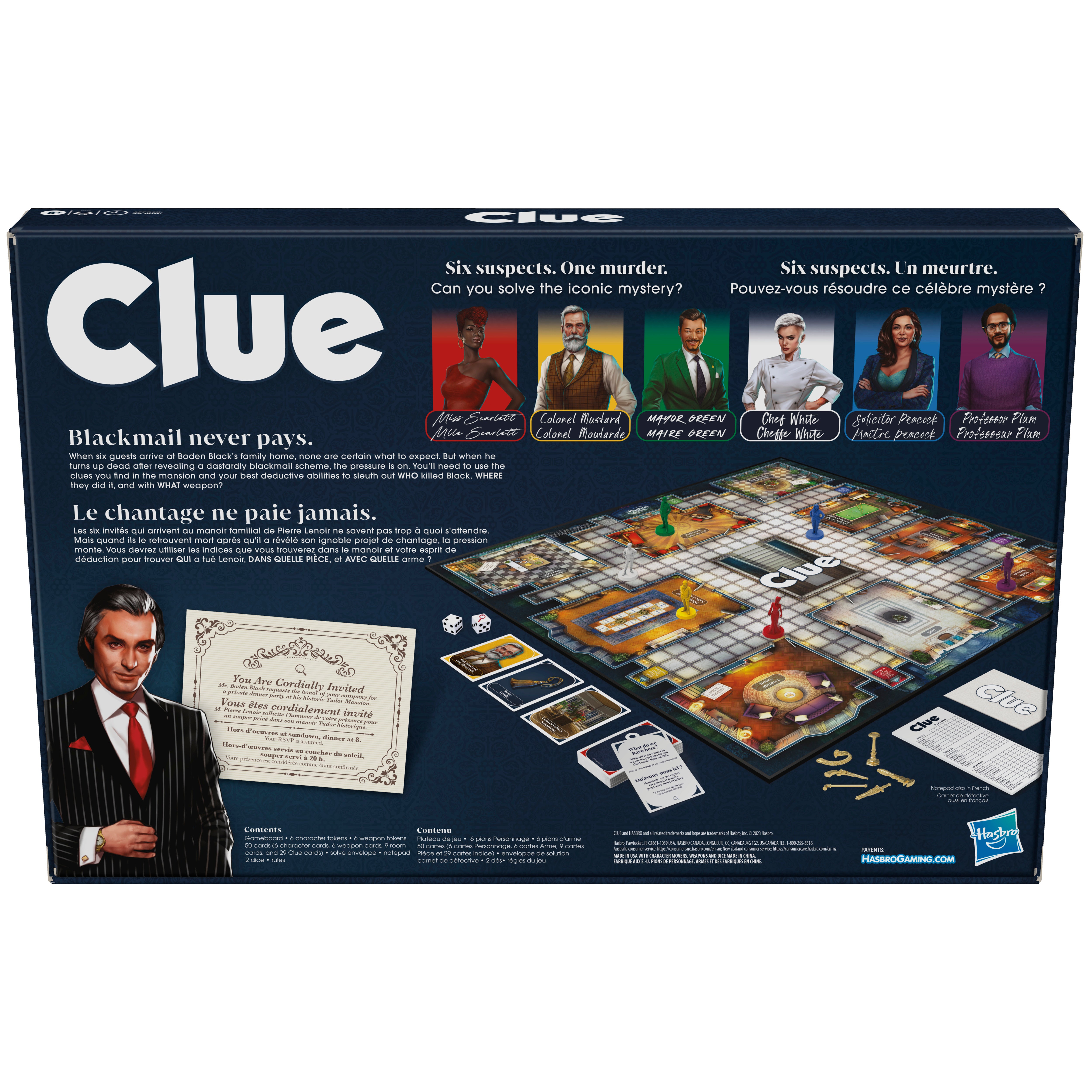 Clue Classic Refresh Bilingual - Calendar Club Canada