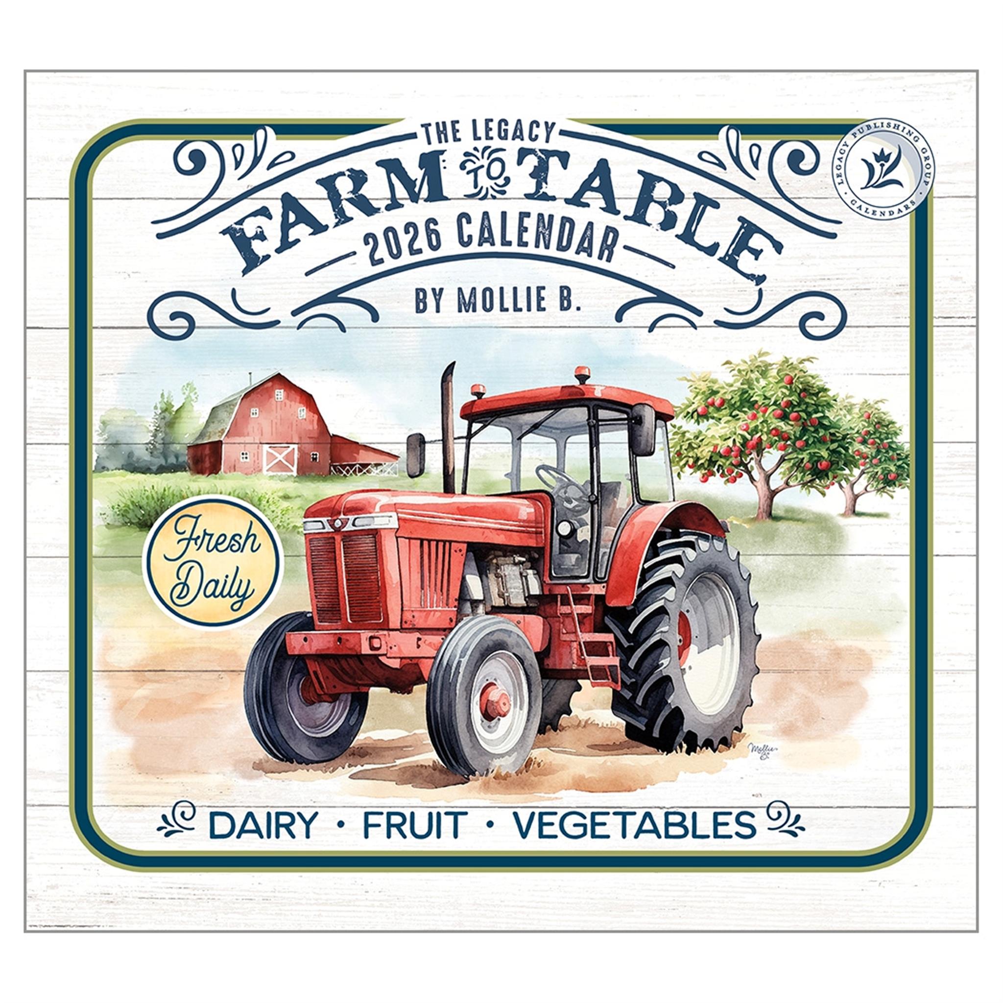 Farm To Table 2026 Deluxe Wall Calendar