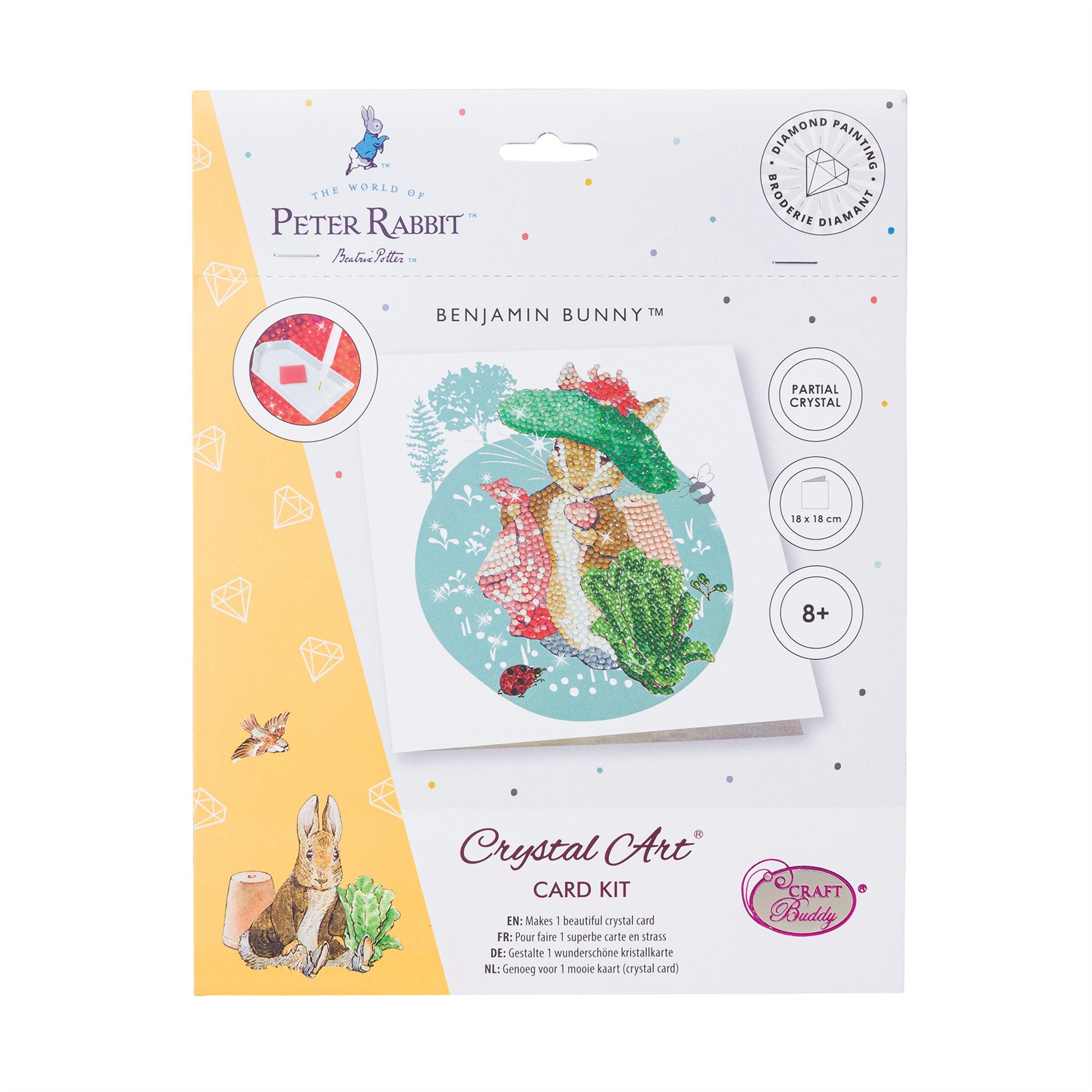 Crystal Art Card Kit: Benjamin Bunny - Online Only