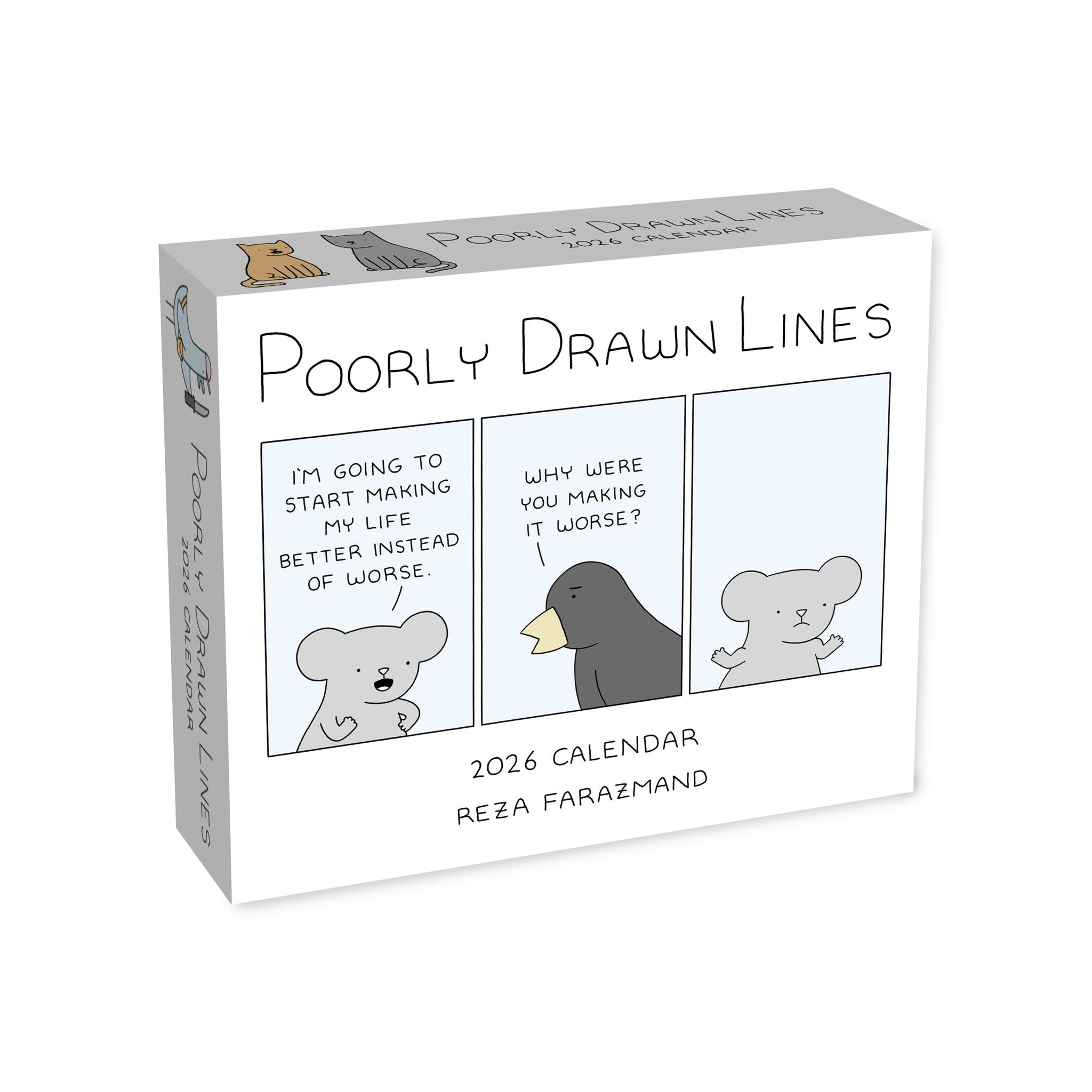 Poorly Drawn Lines 2026 Box Calendar - Online Only