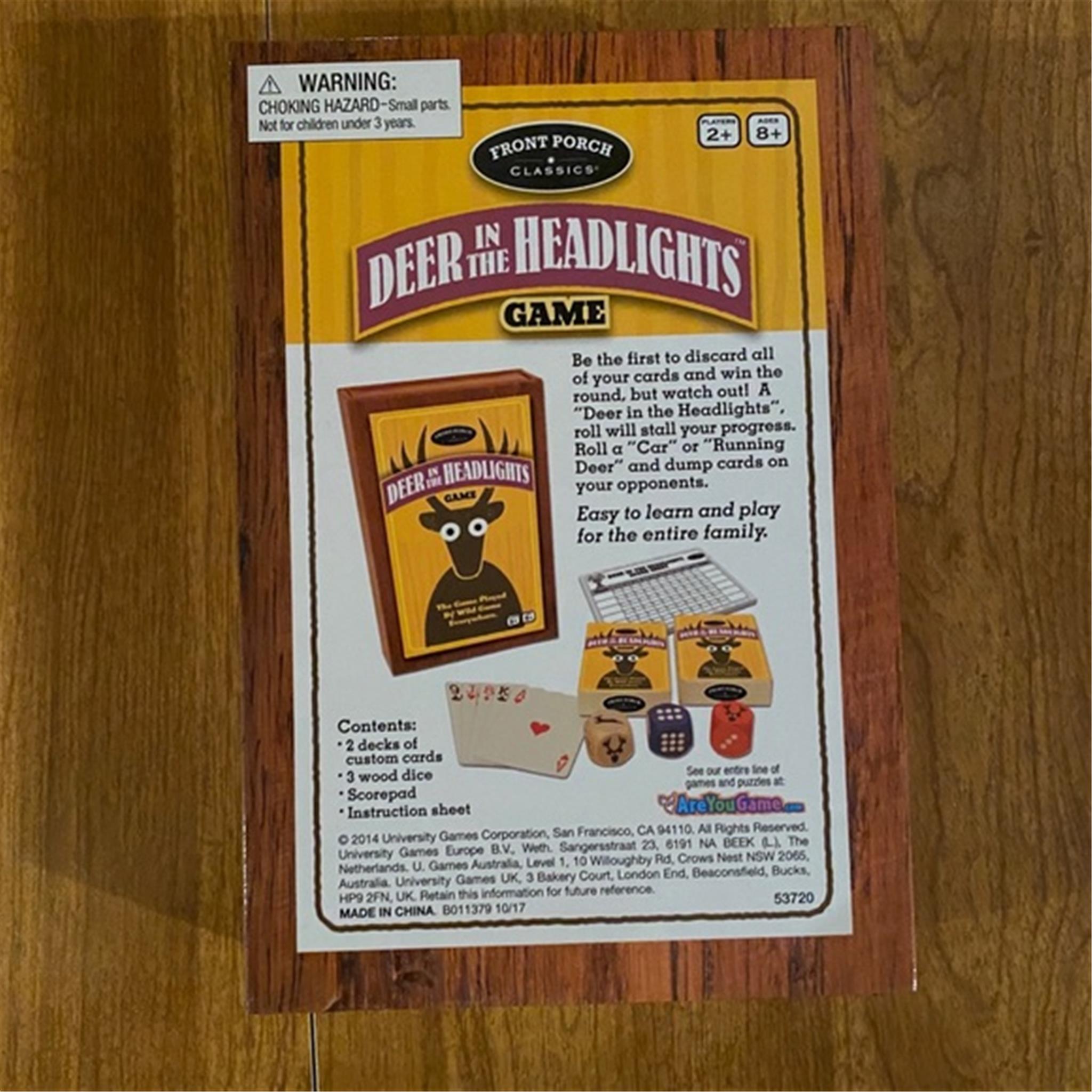 Deer in the Headlights Game - Calendar Club Canada