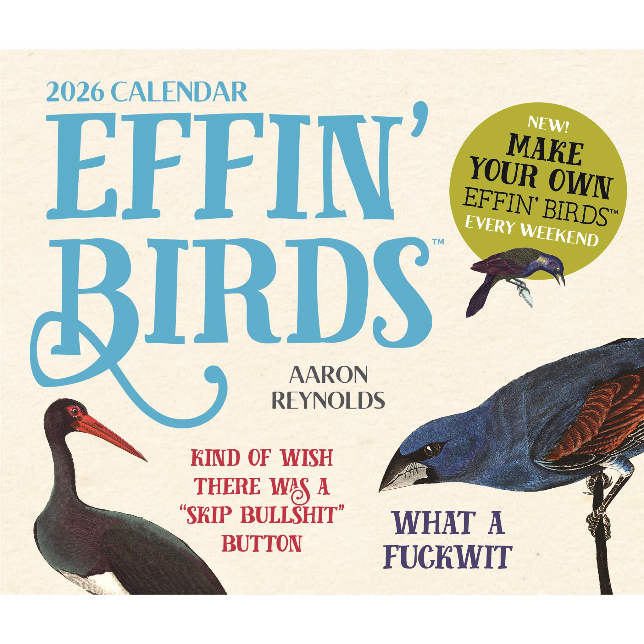 Effin' Birds 2026 Box Calendar