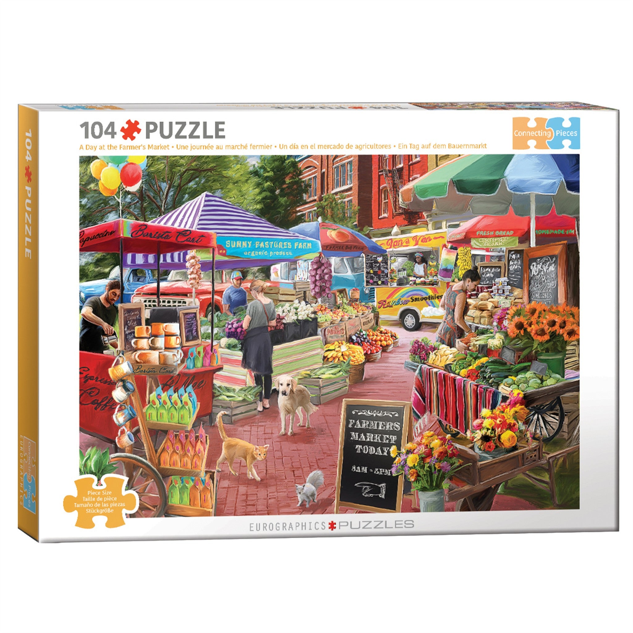 A Day at the Farmer's Market 104 Piece Puzzle