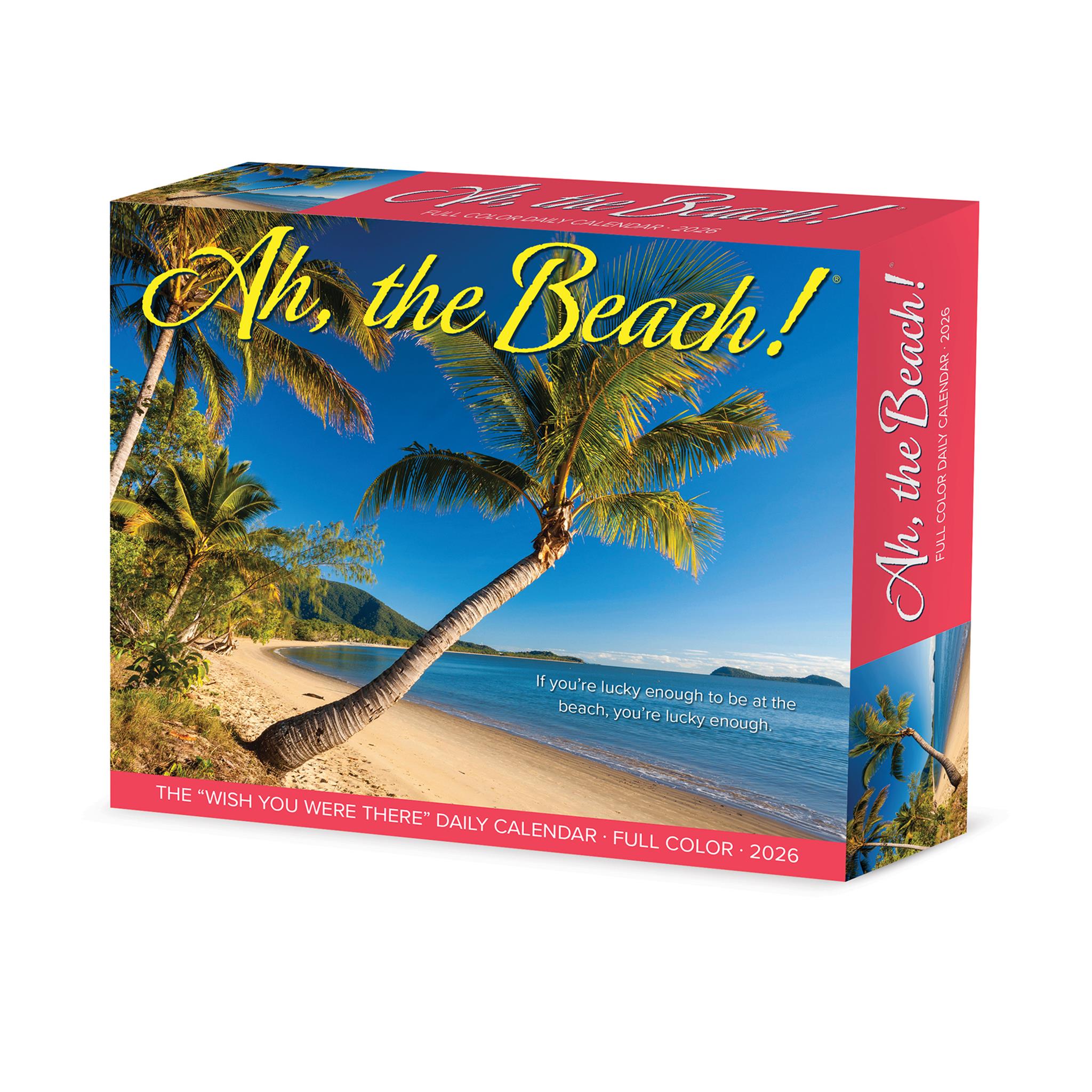 Ah The Beach 2026 Box Calendar packaging