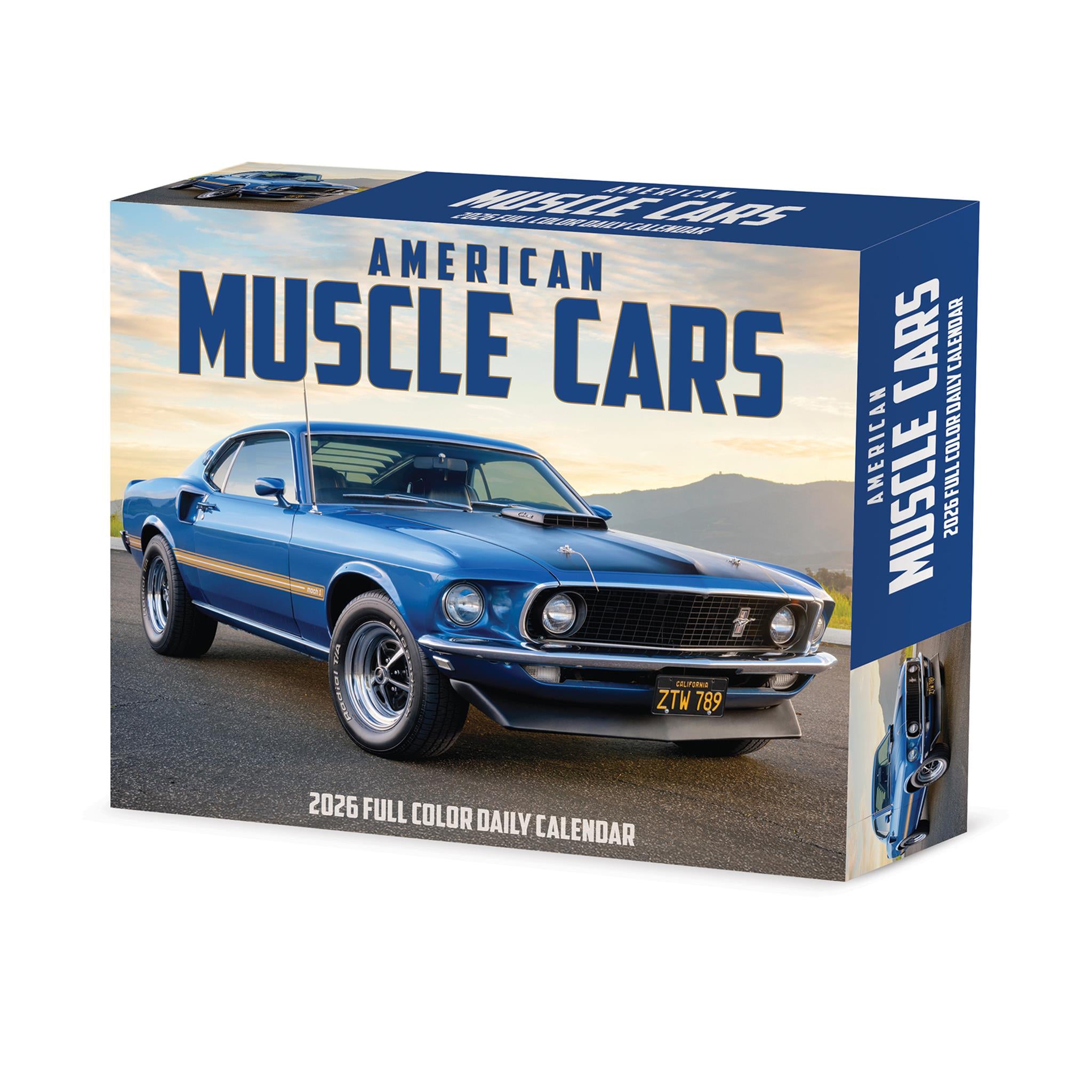 American Muscle Cars 2026 Box Calendar packaging
