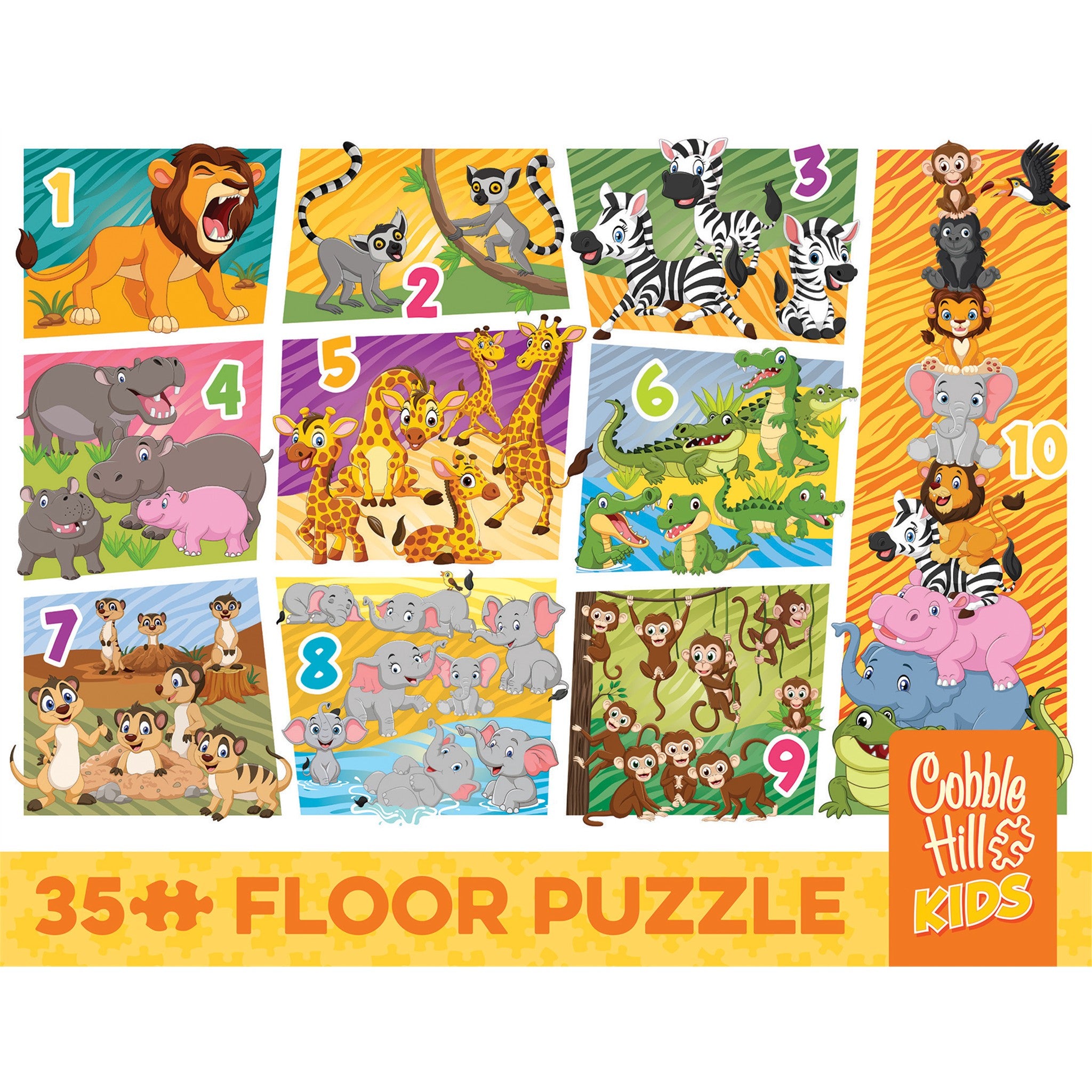 Animal Count 35 Piece Floor Puzzle - Online Only