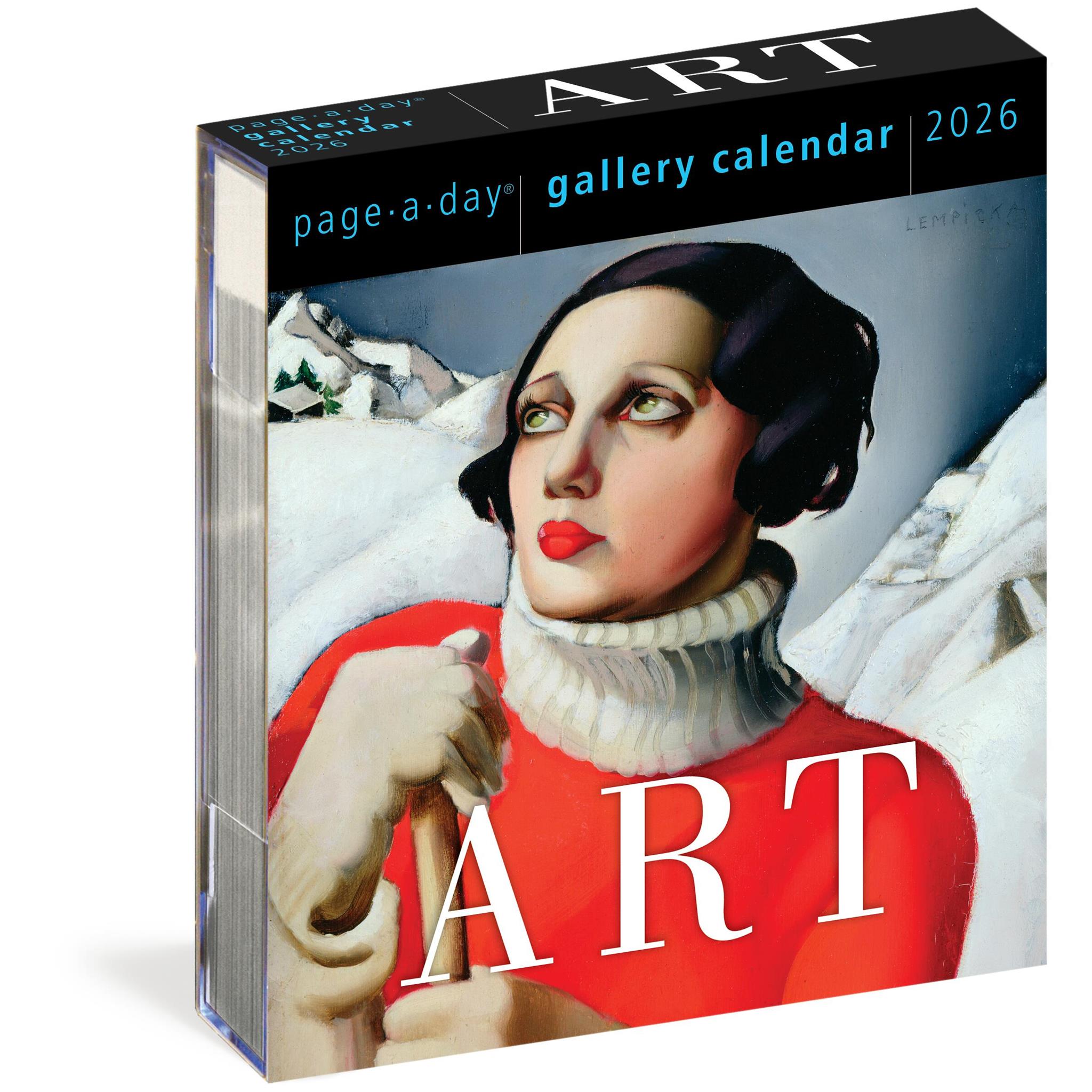 Art Gallery 2026 Box Calendar cover and packaging