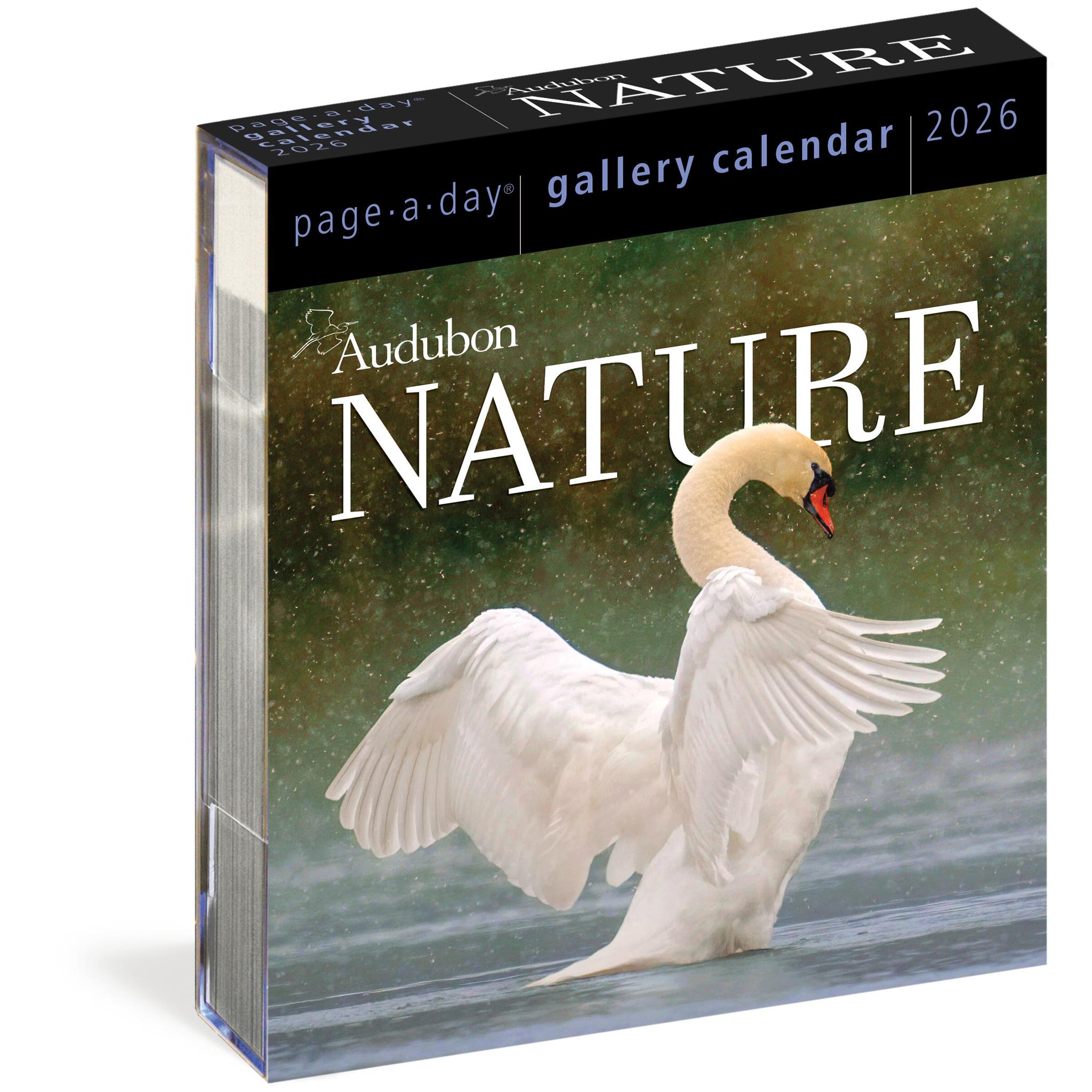 Audubon Nature Gallery 2026 Box Calendar front cover and packaging