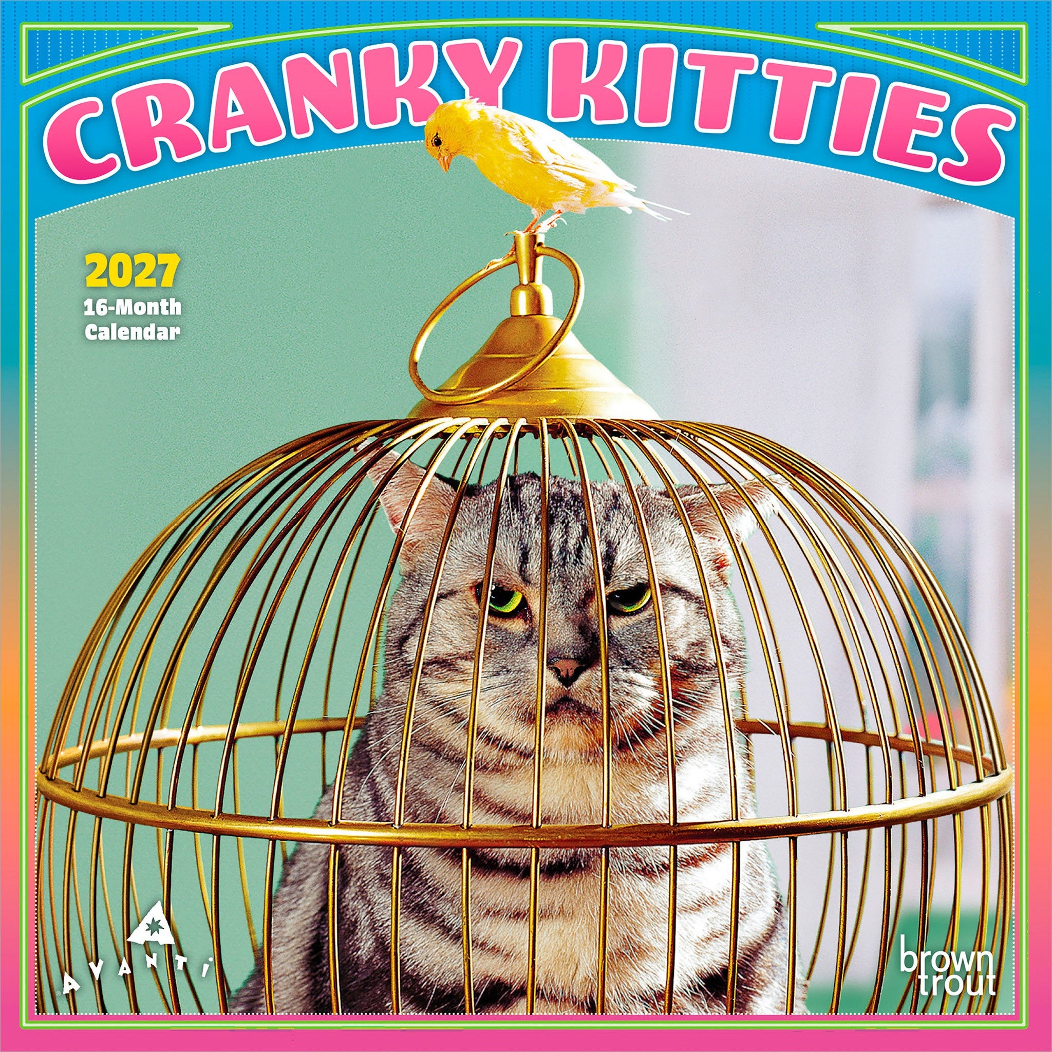 Avanti Cranky Kitties 2027 Mini Calendar