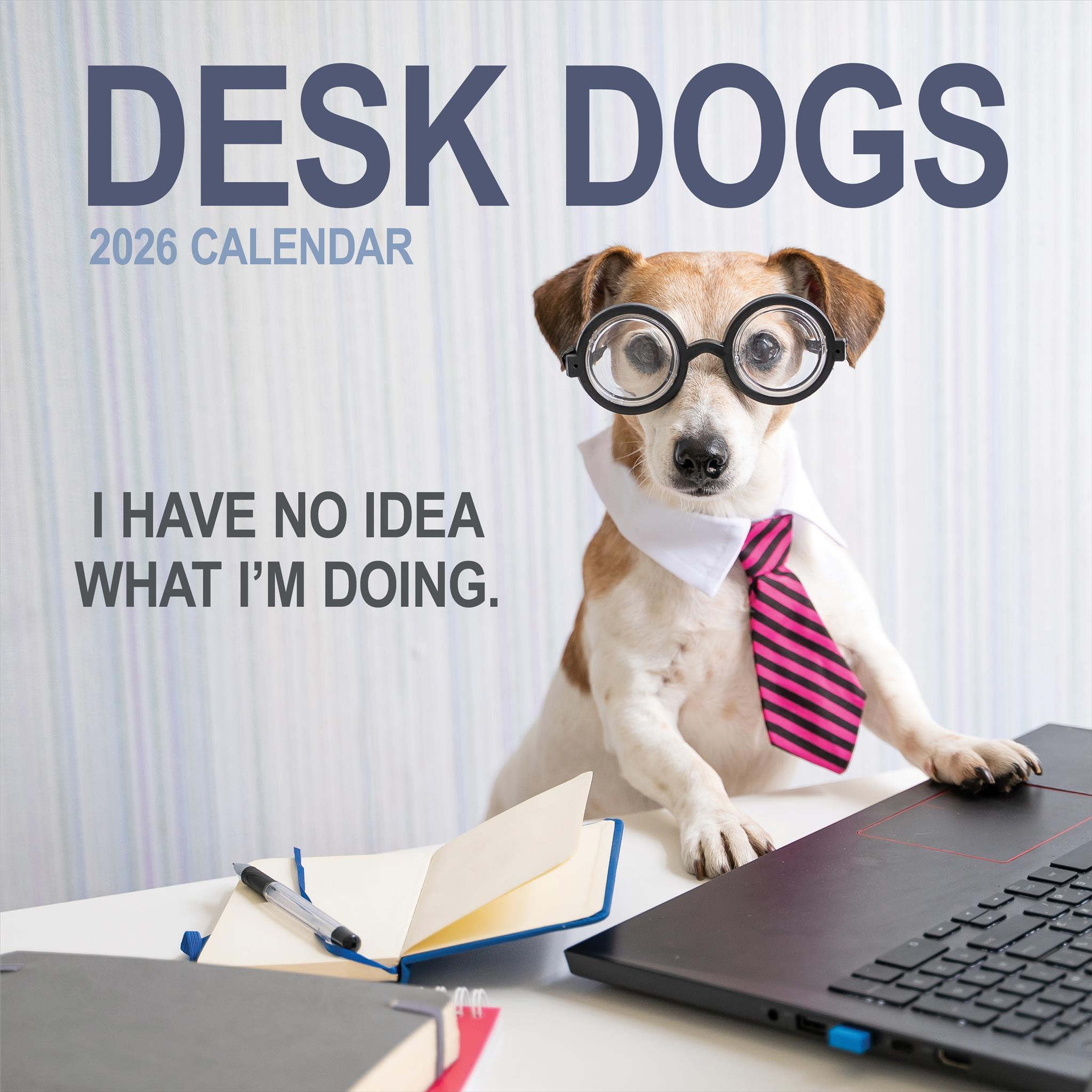 Desk Dogs 2026 Wall Calendar