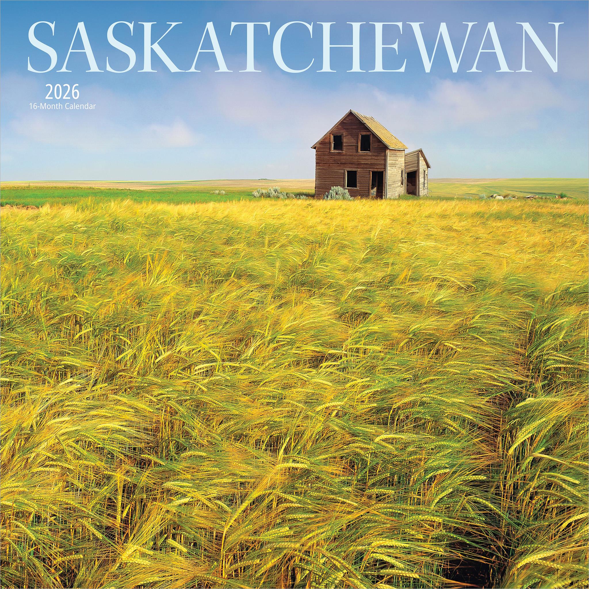 Saskatchewan 2026 Wall Calendar