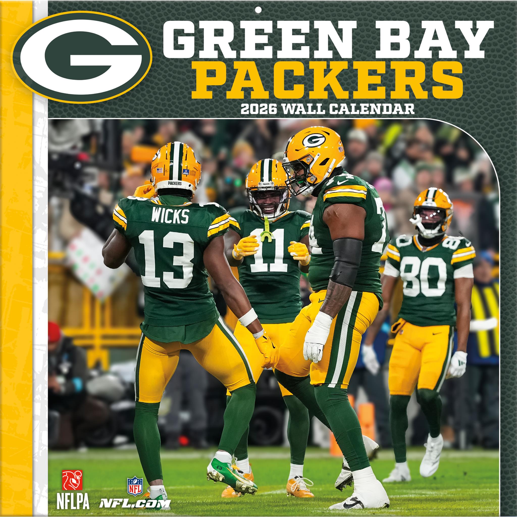 NFL Green Bay Packers 2026 Wall Calendar