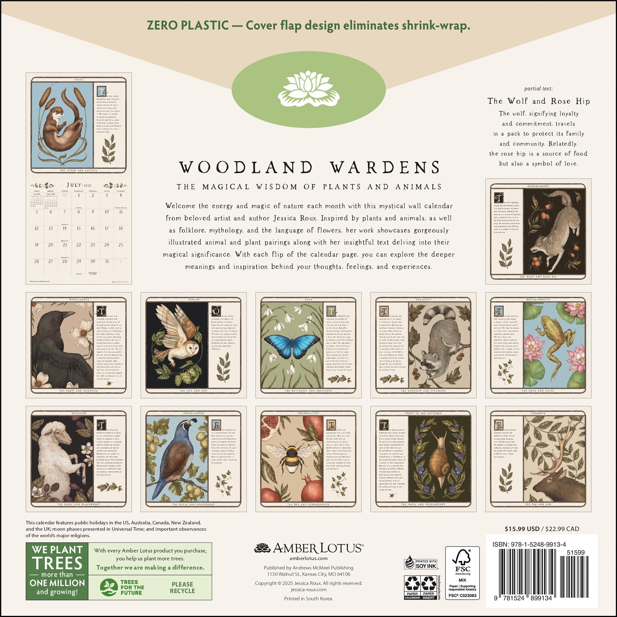 Woodland Wardens 2026 Wall Calendar