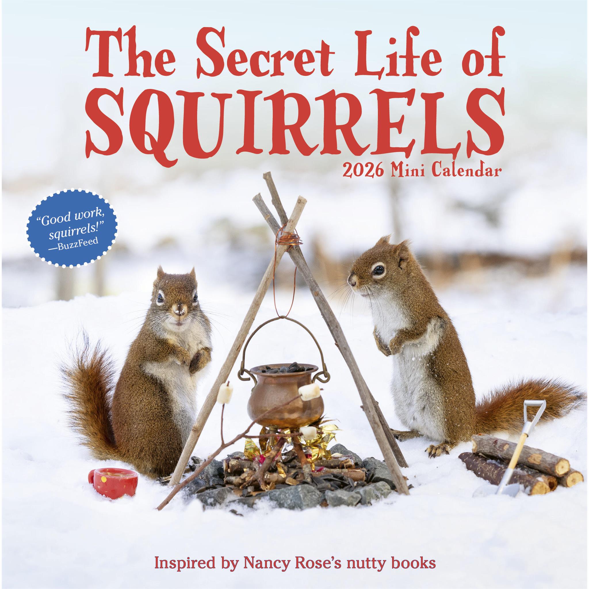 Secret Life Of Squirrels 2026 Mini Calendar