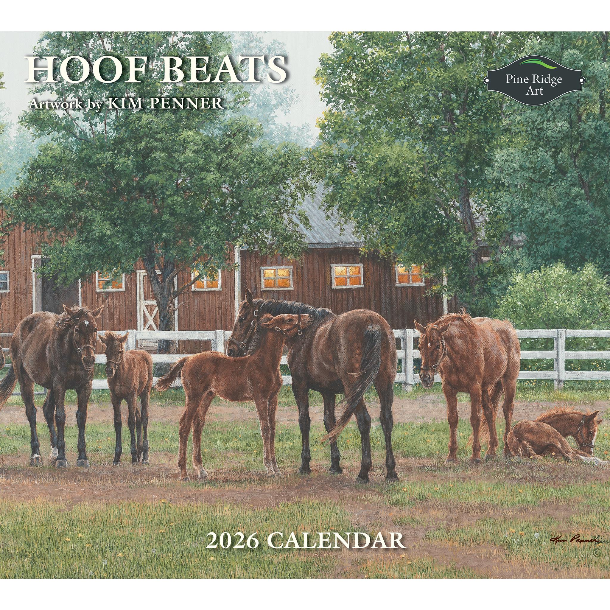 Hoof Beats 2026 Wall Calendar - Online Only
