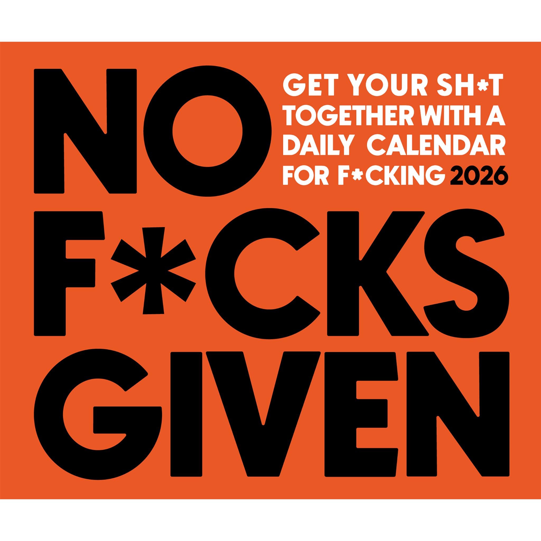No Fucks Given 2026 Box Calendar - Online Only