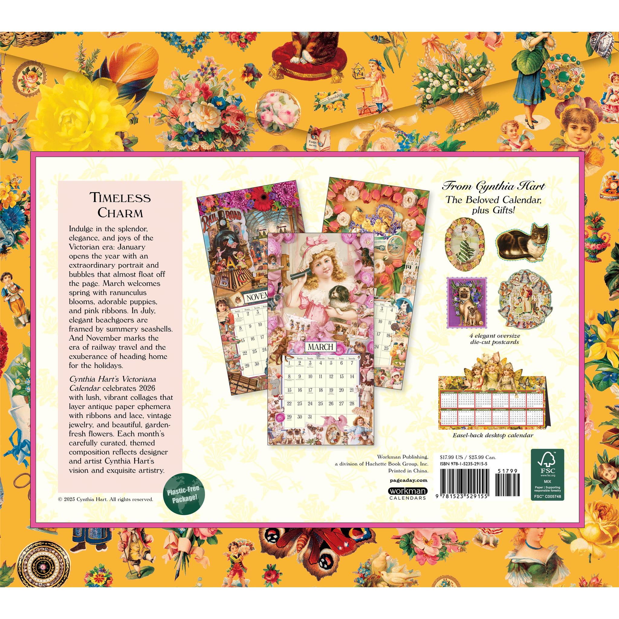 Cynthia Harts Victoriana 2026 Wall Calendar - Calendar Club Canada