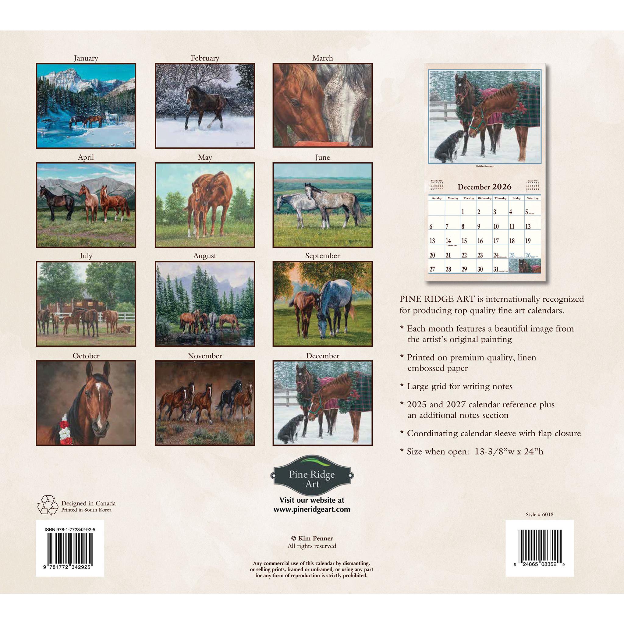 Hoof Beats 2026 Wall Calendar - Online Only
