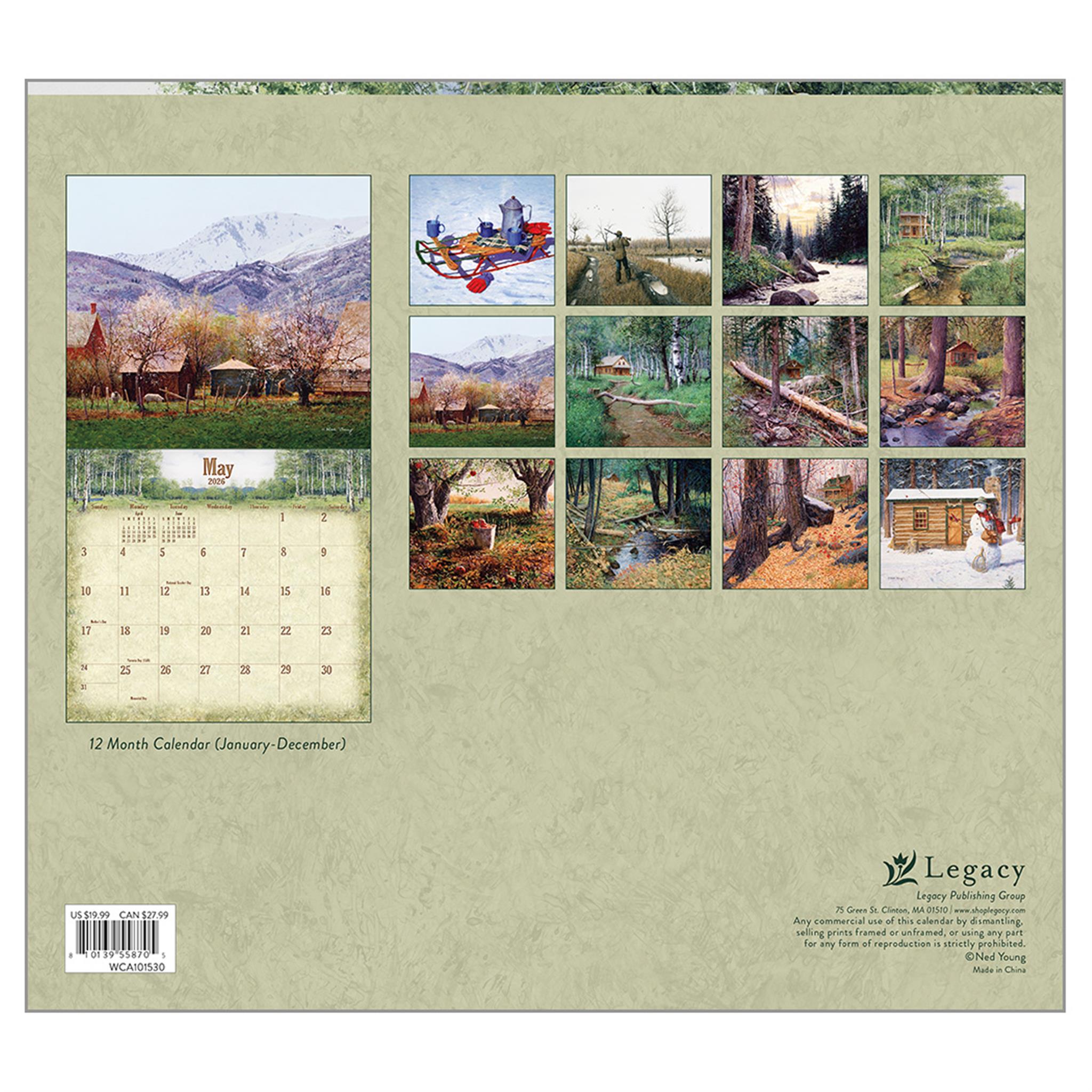 Woodland 2026 Deluxe Wall Calendar