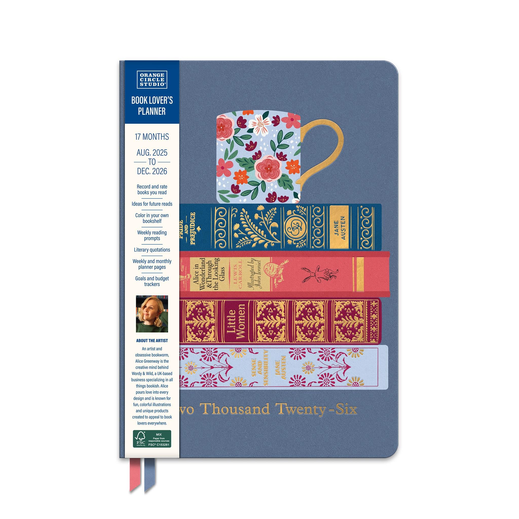 Fully Booked Clara Clothbound 2025-2026 Engagement Calendar