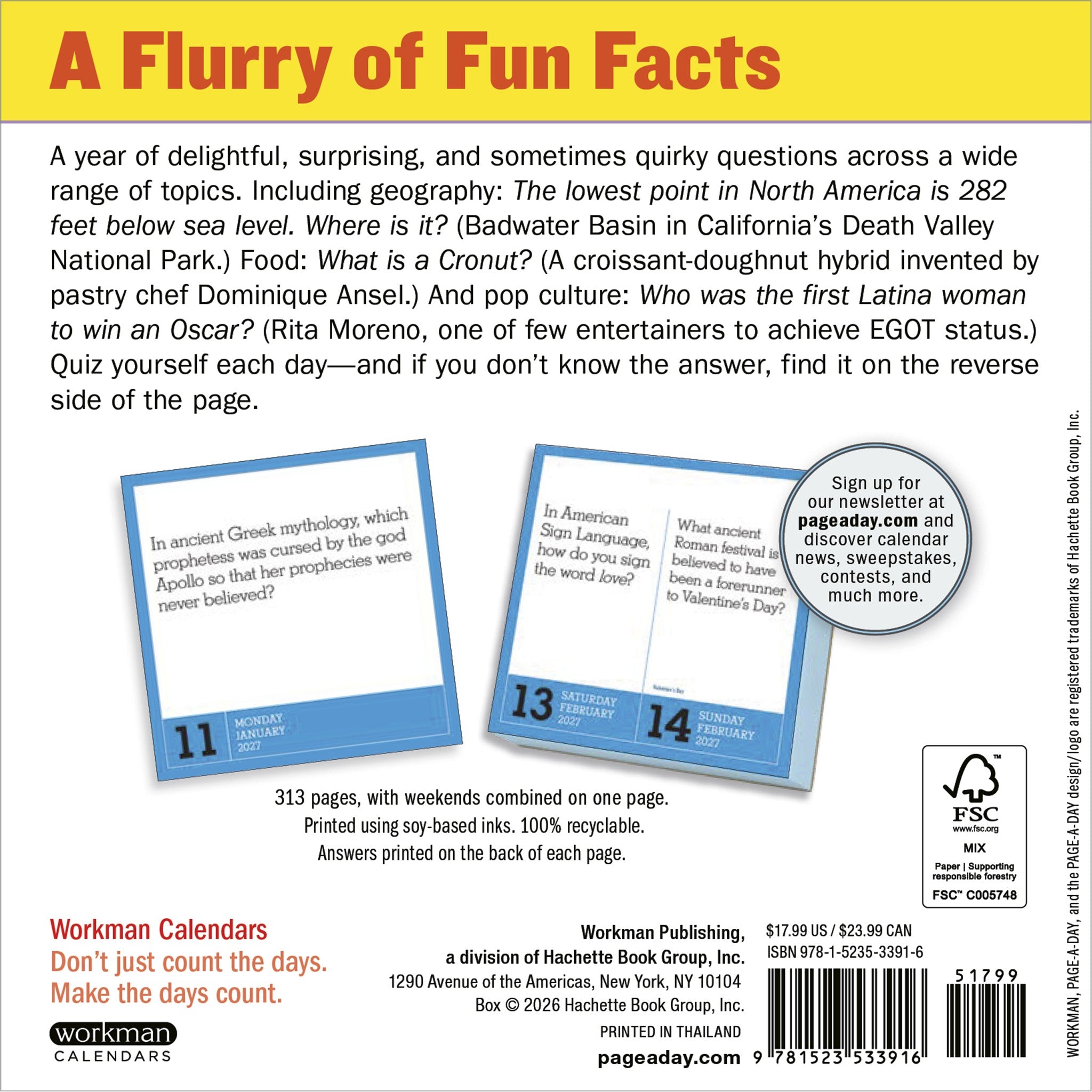 365 Days of Amazing Trivia 2027 Box Calendar