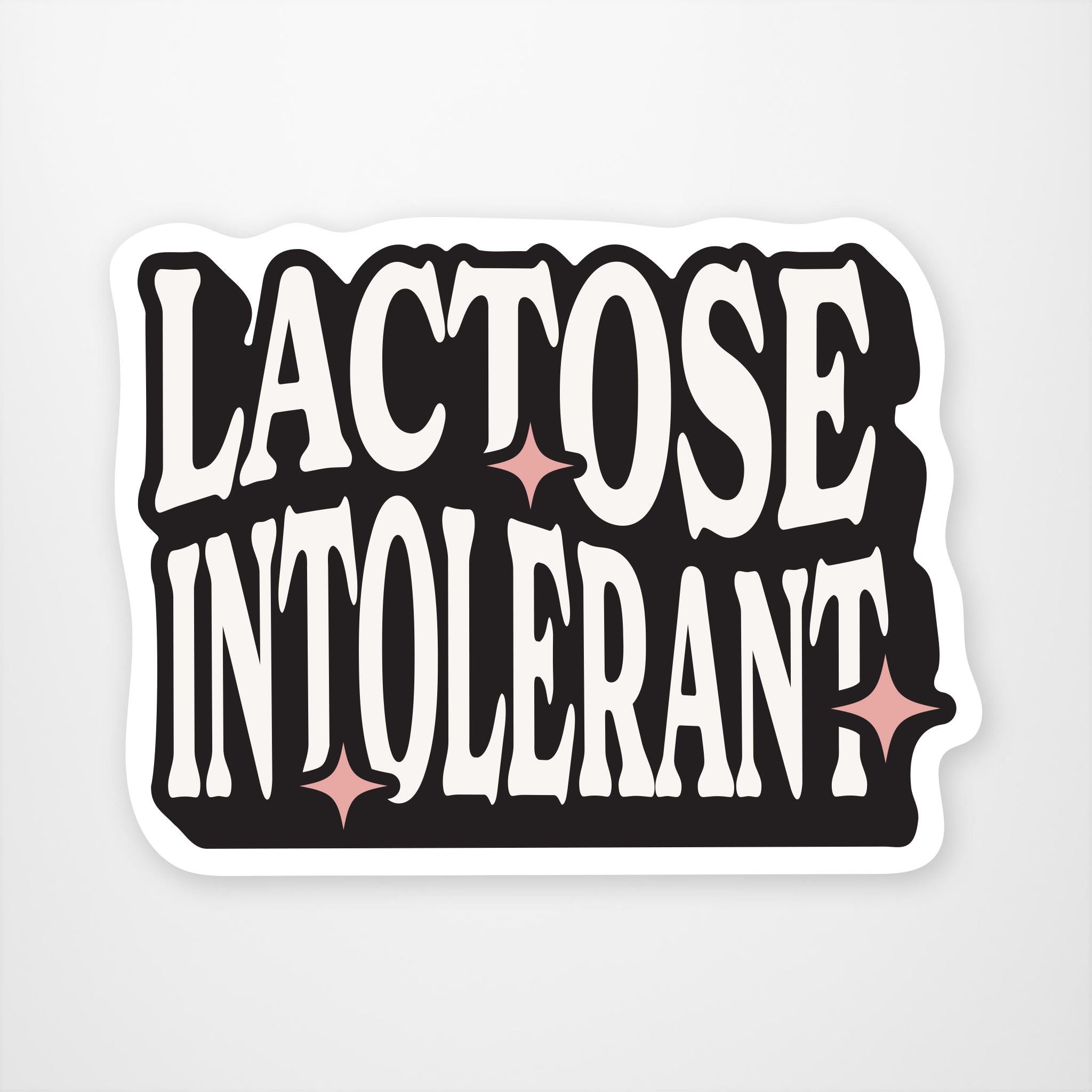 Lactose Intolerant Vinyl Sticker - Calendar Club Canada