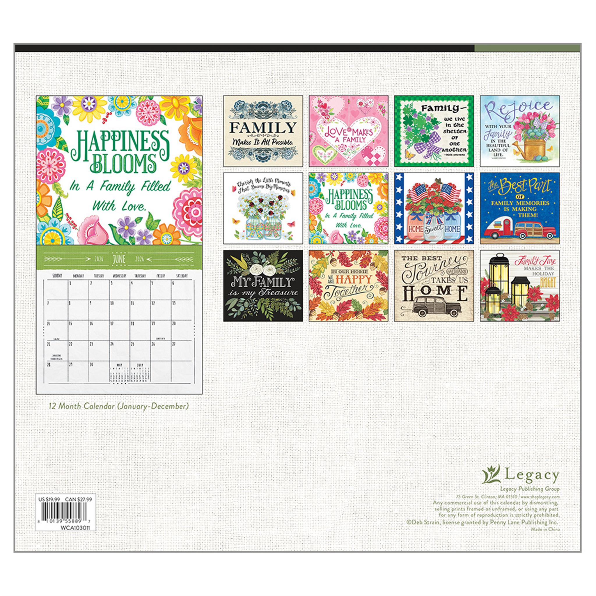 Family Matters 2026 Deluxe Wall Calendar