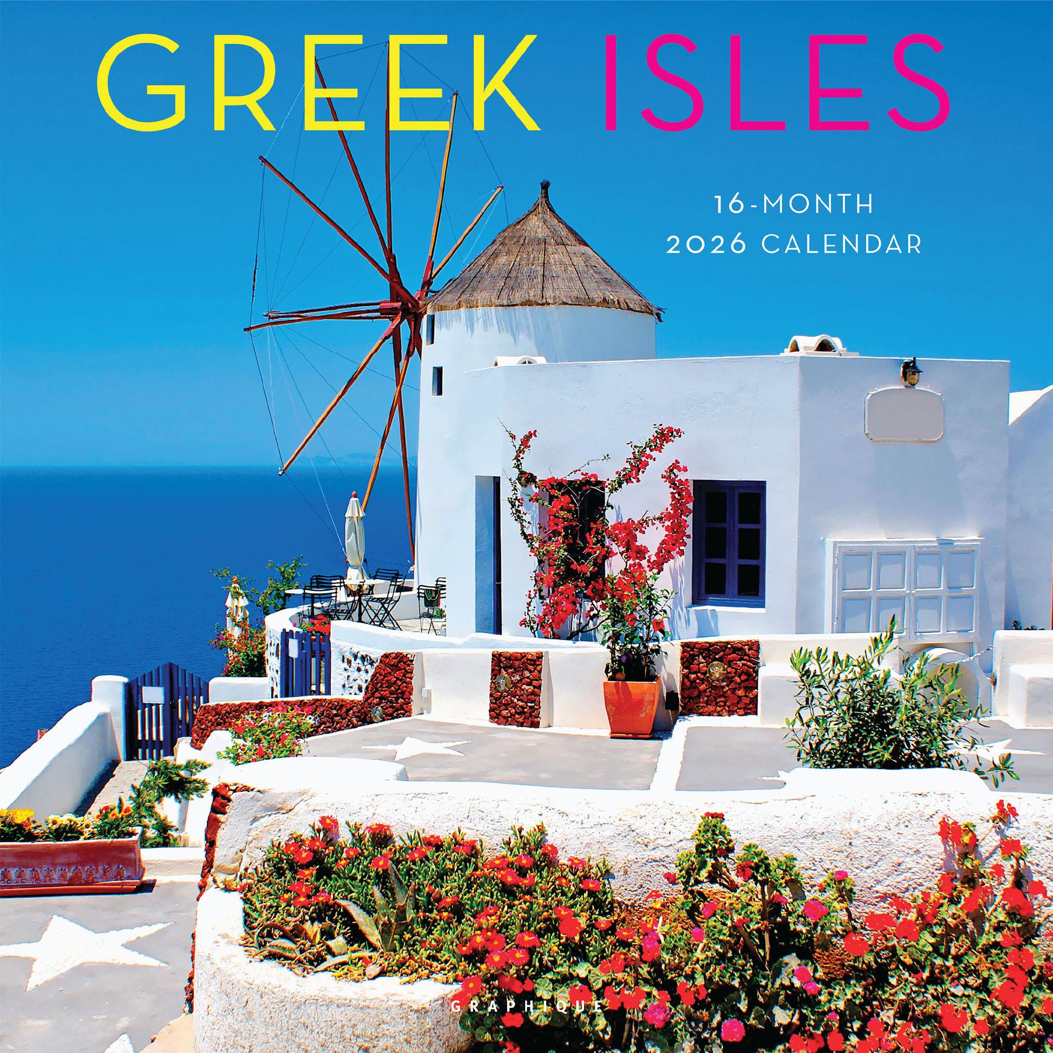 Greek Isles 2026 Wall Calendar - Online Only