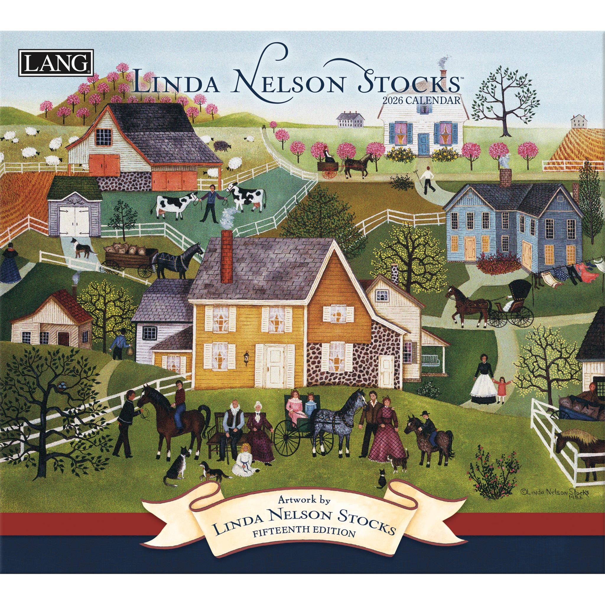 Linda Nelson Stocks 2026 Special Edition Wall Calendar with Print
