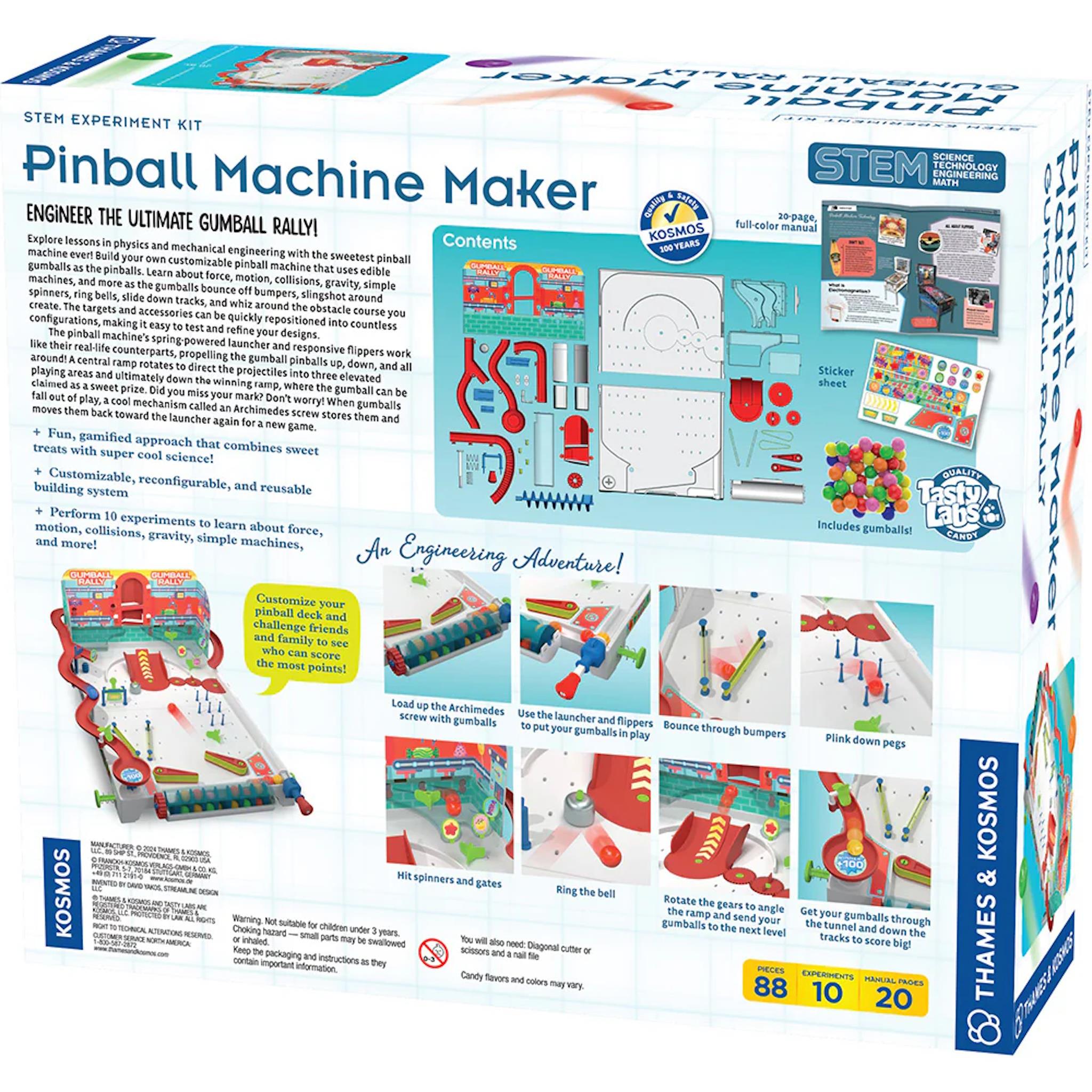 Pinball Machine Maker Gumball Rally - Calendar Club Canada
