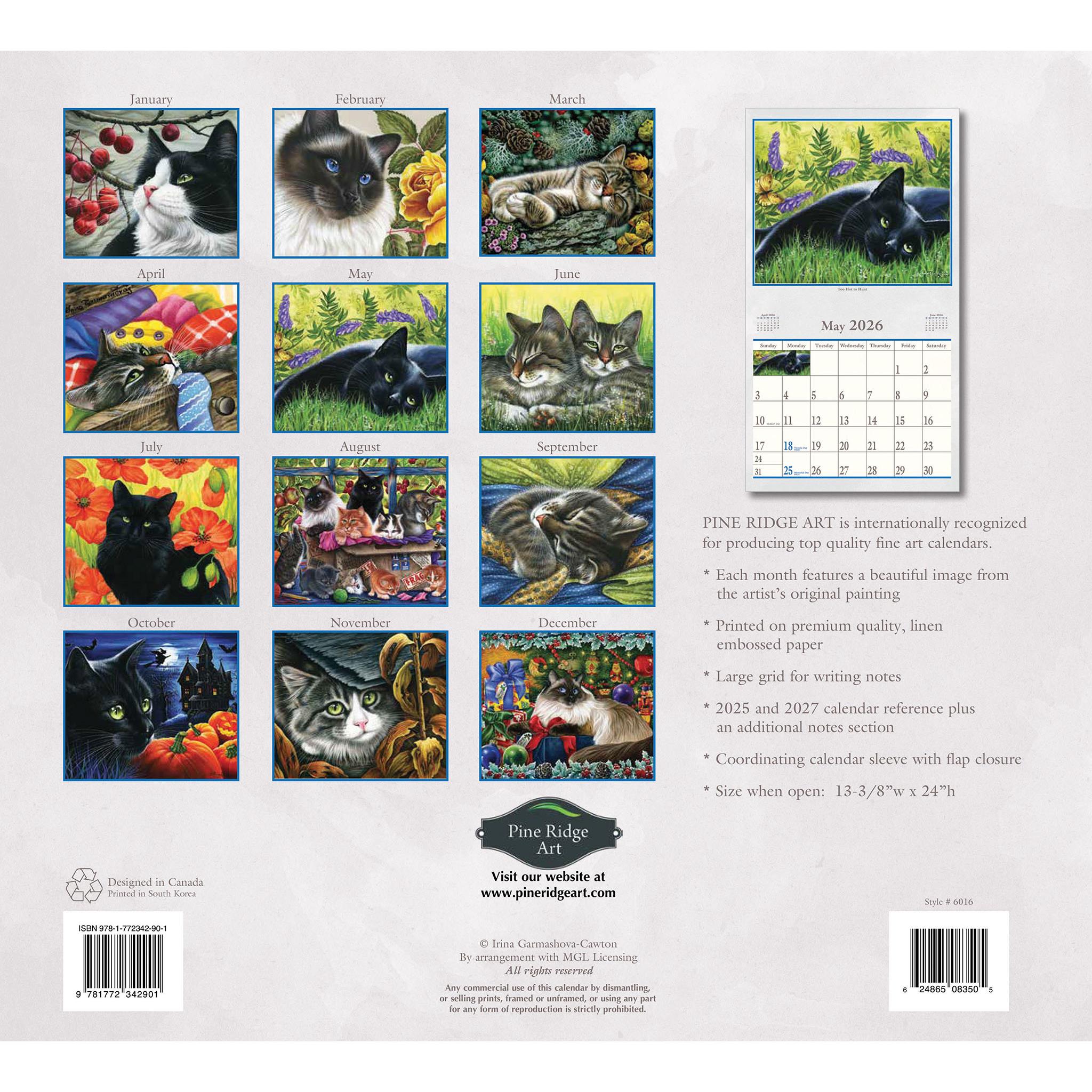 Cats Meow 2026 Wall Calendar - Online Only