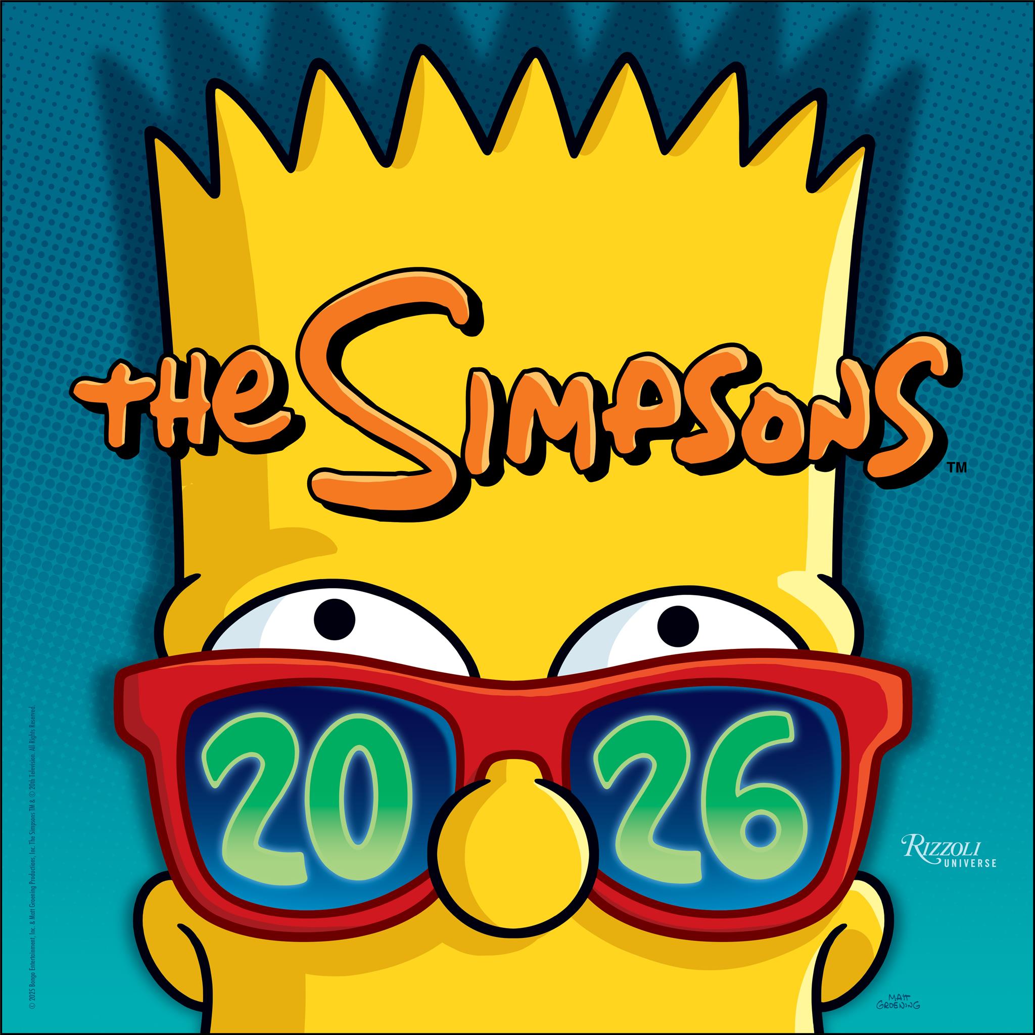 Simpsons 2026 Wall Calendar