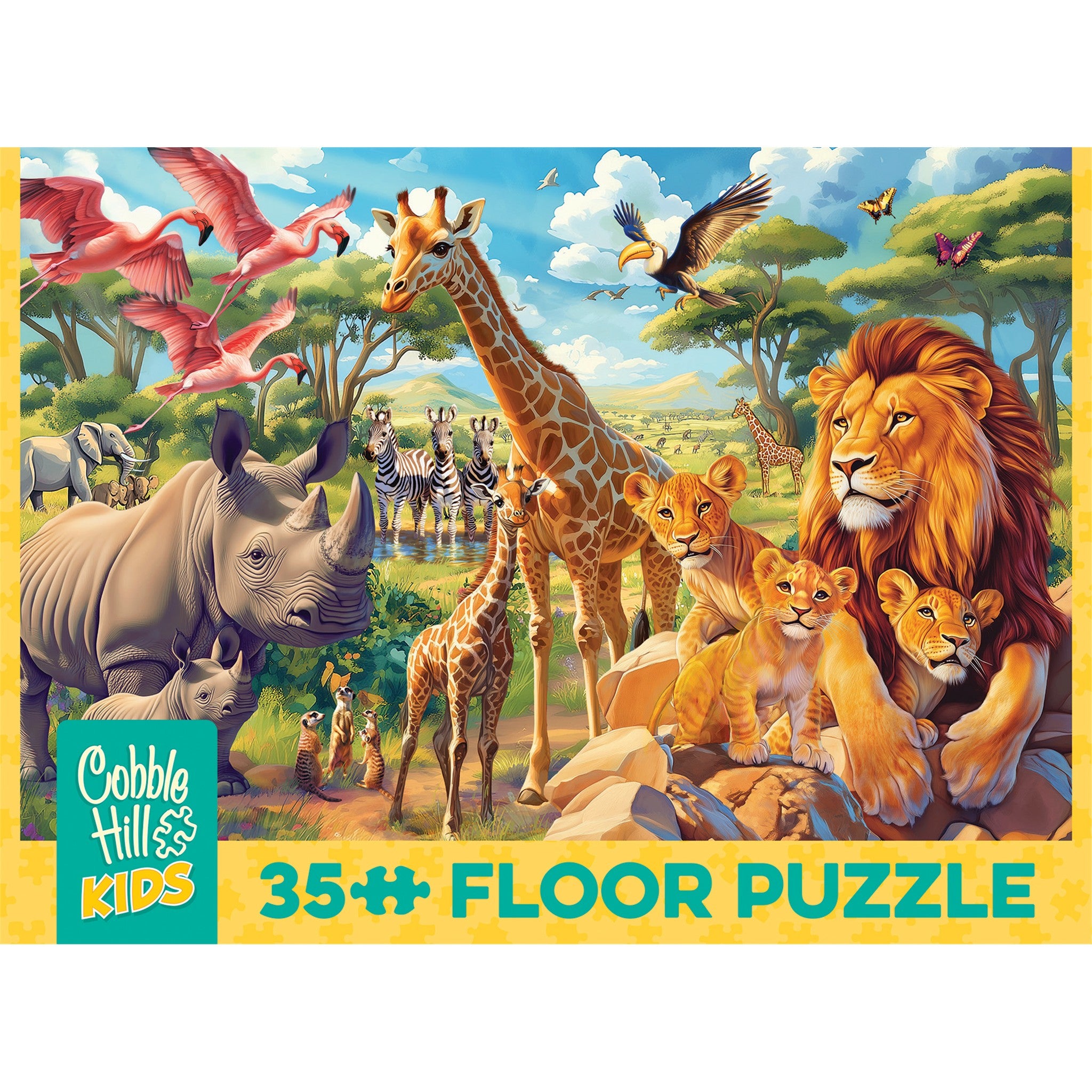 African Plains 35 Piece Floor Puzzle - Online Only