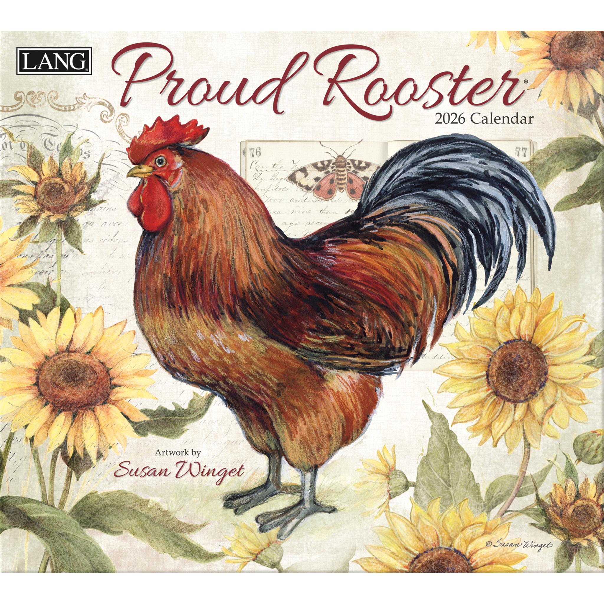Proud Rooster 2026 Special Edition Wall Calendar with Print