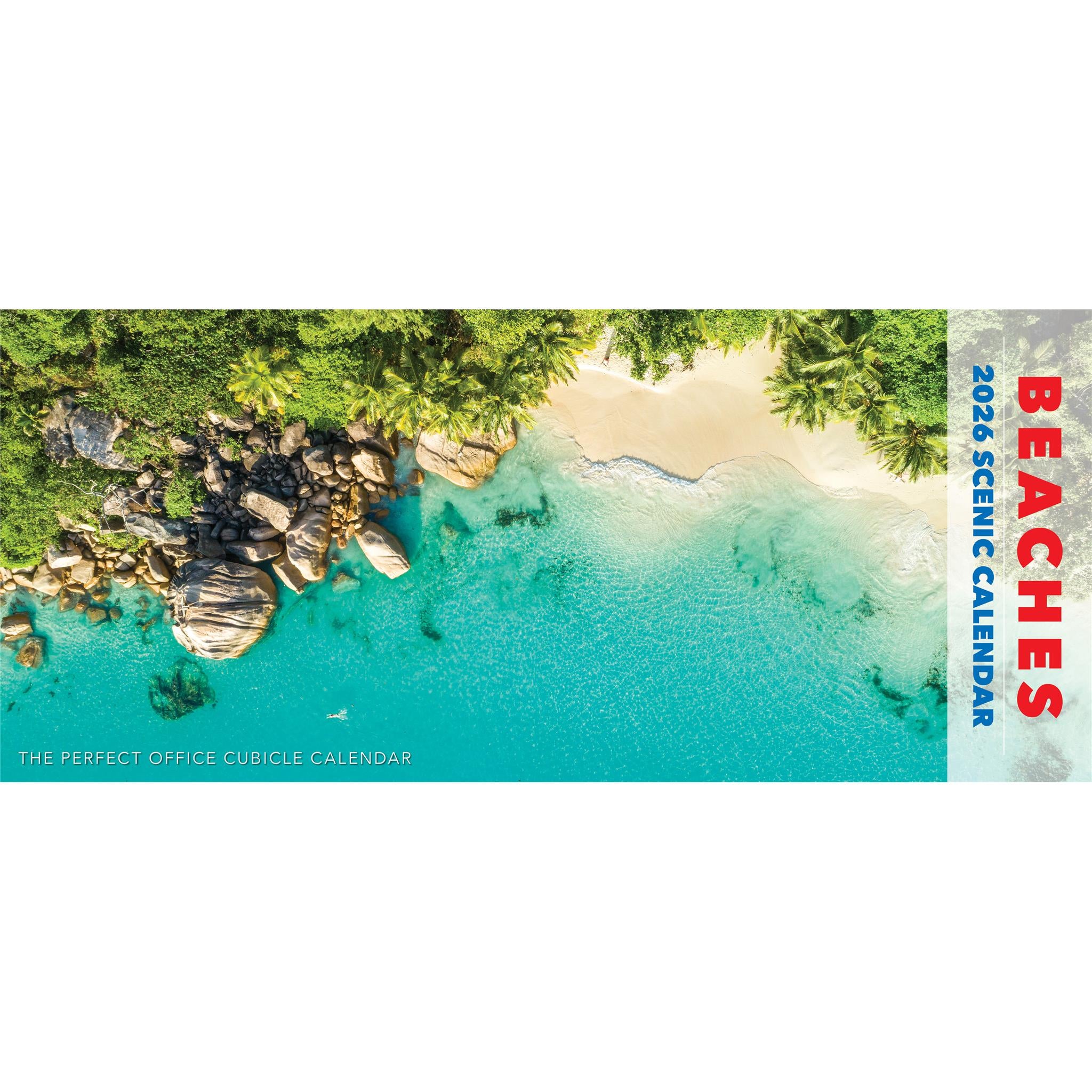 Beaches Panoramic 2026 Slim Calendar