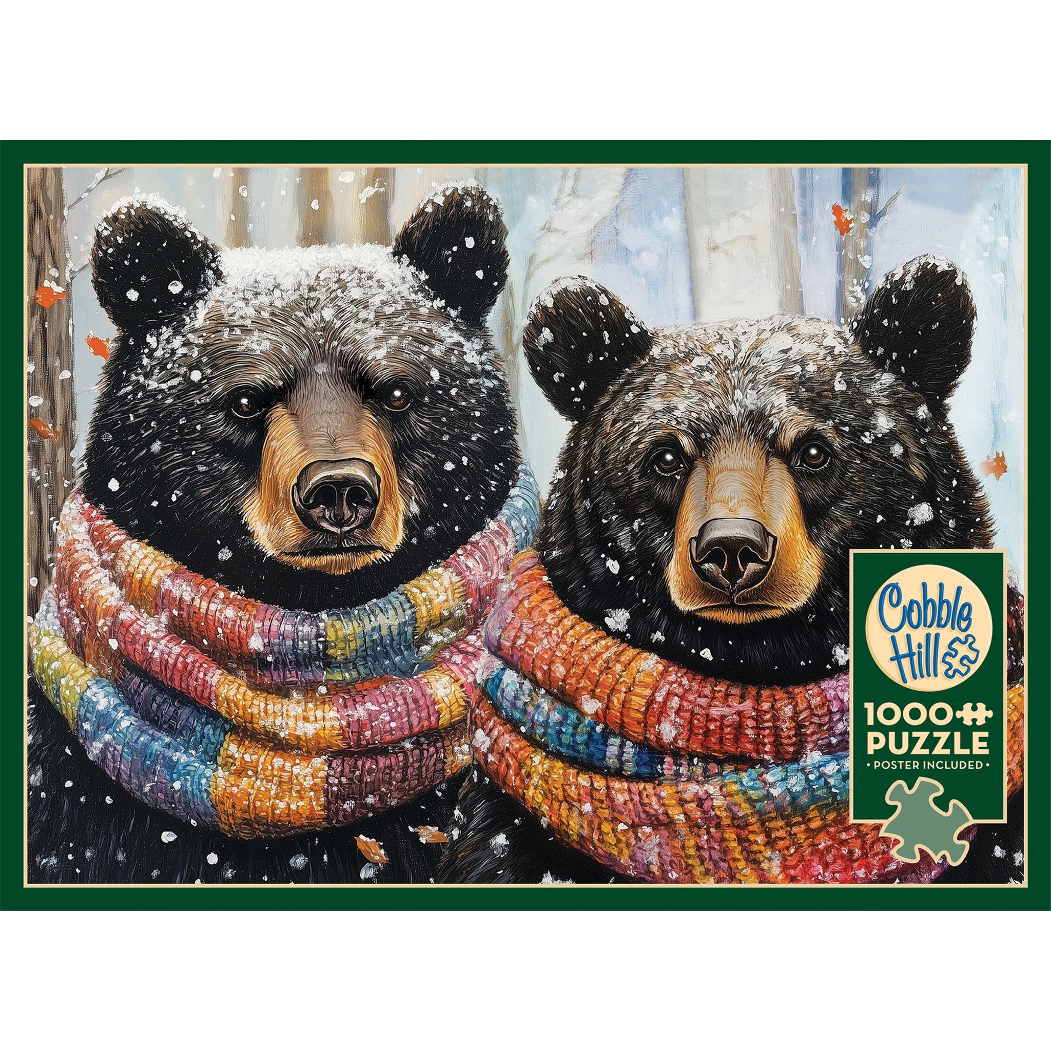 Bears with Scarves Exclusive 1000 Piece Puzzle