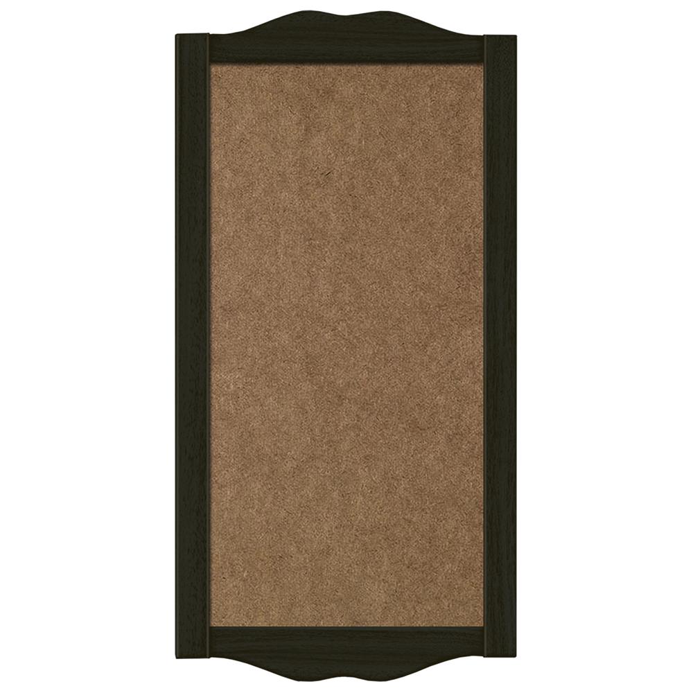 A vertical black slim calendar frame with a brown mat board backing, designed to showcase a slim calendar.