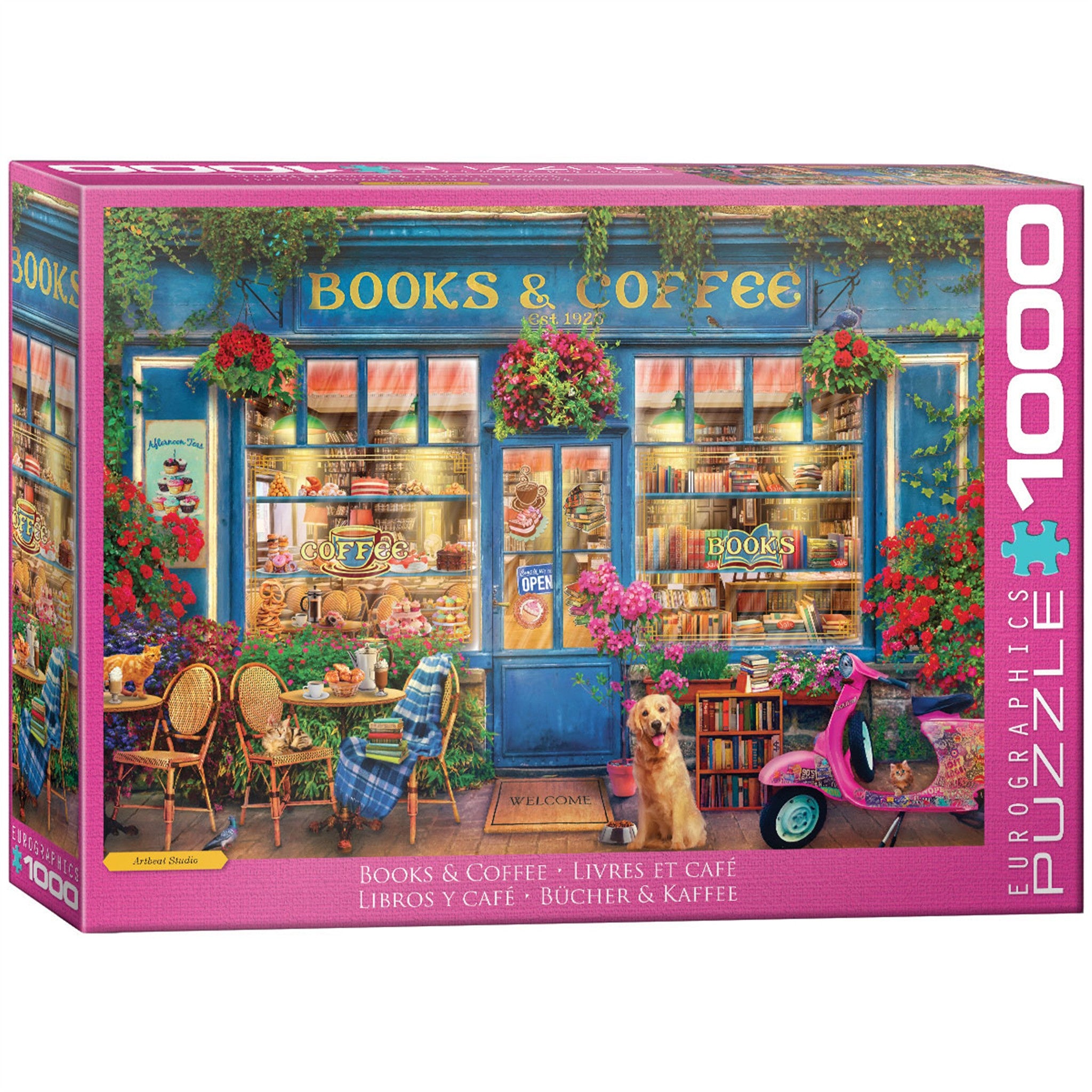 Books & Coffee 1000 Piece Puzzle