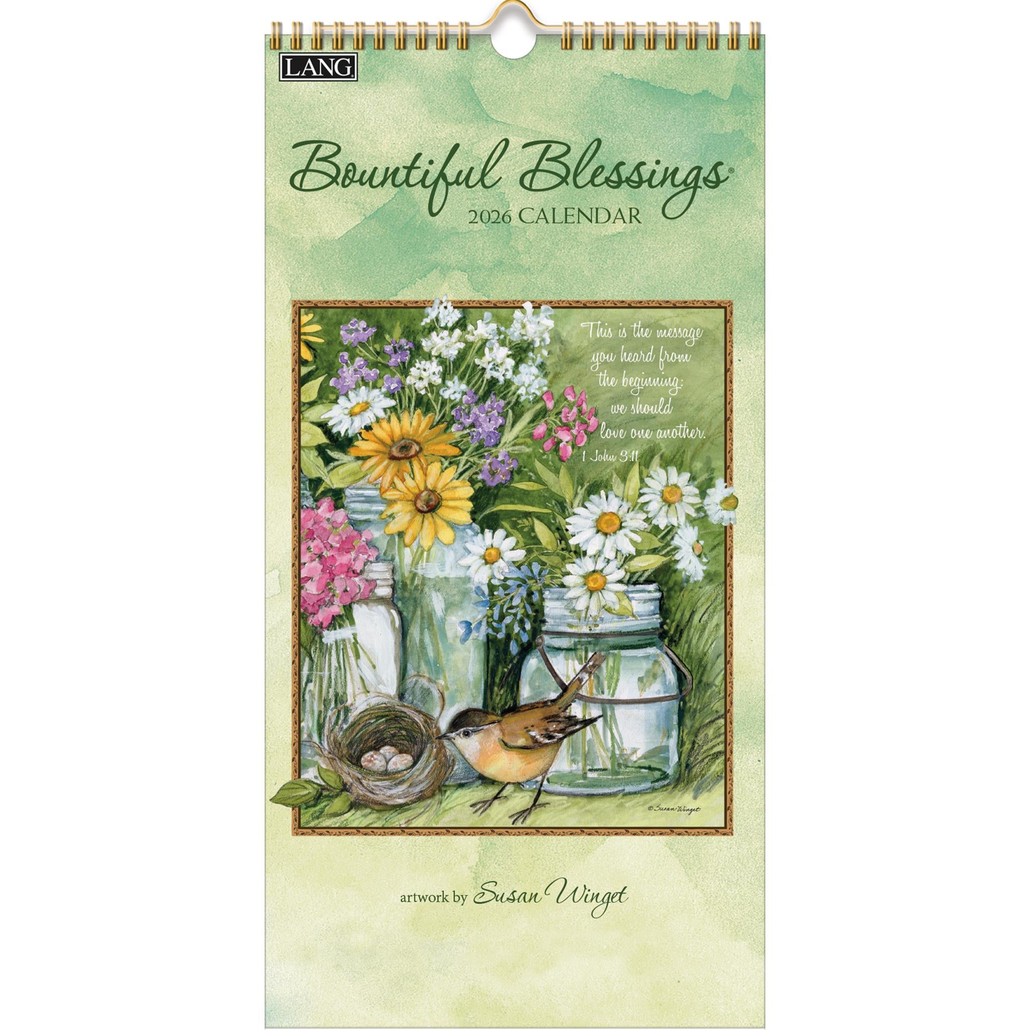Bountiful Blessings 2026 Slim Calendar - Online Only