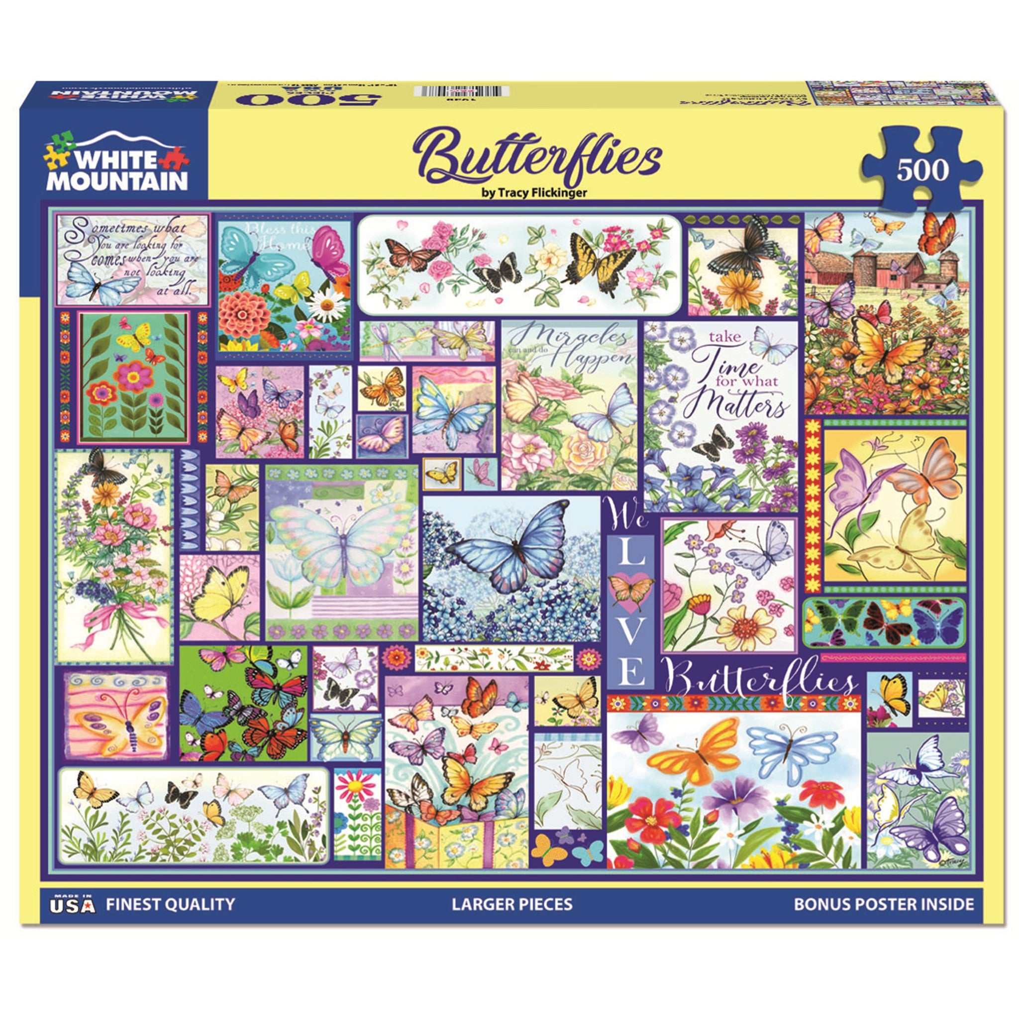Butterflies 500 Piece Puzzle - Online Only