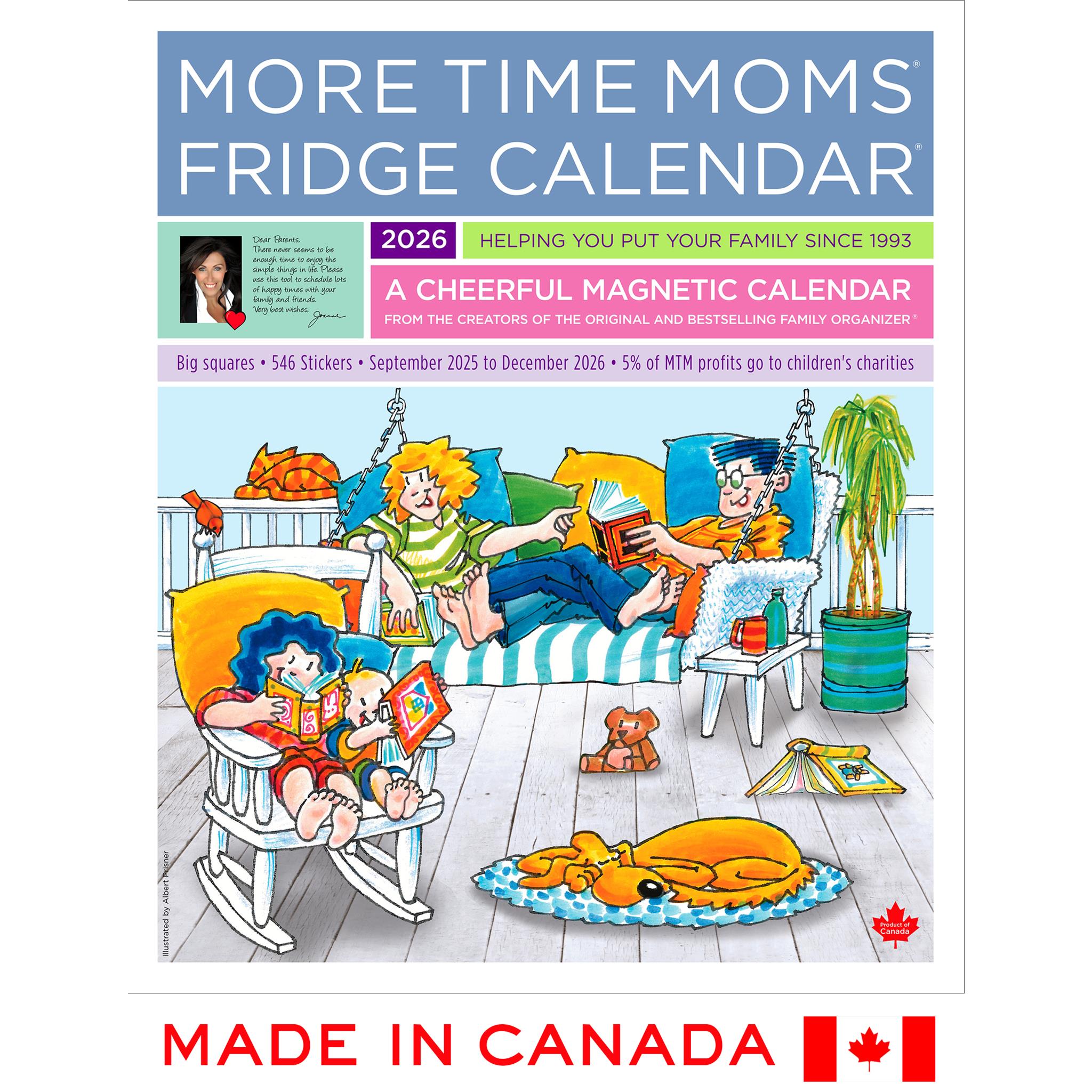 Fridge Calendar 2025-2026 Wall Calendar