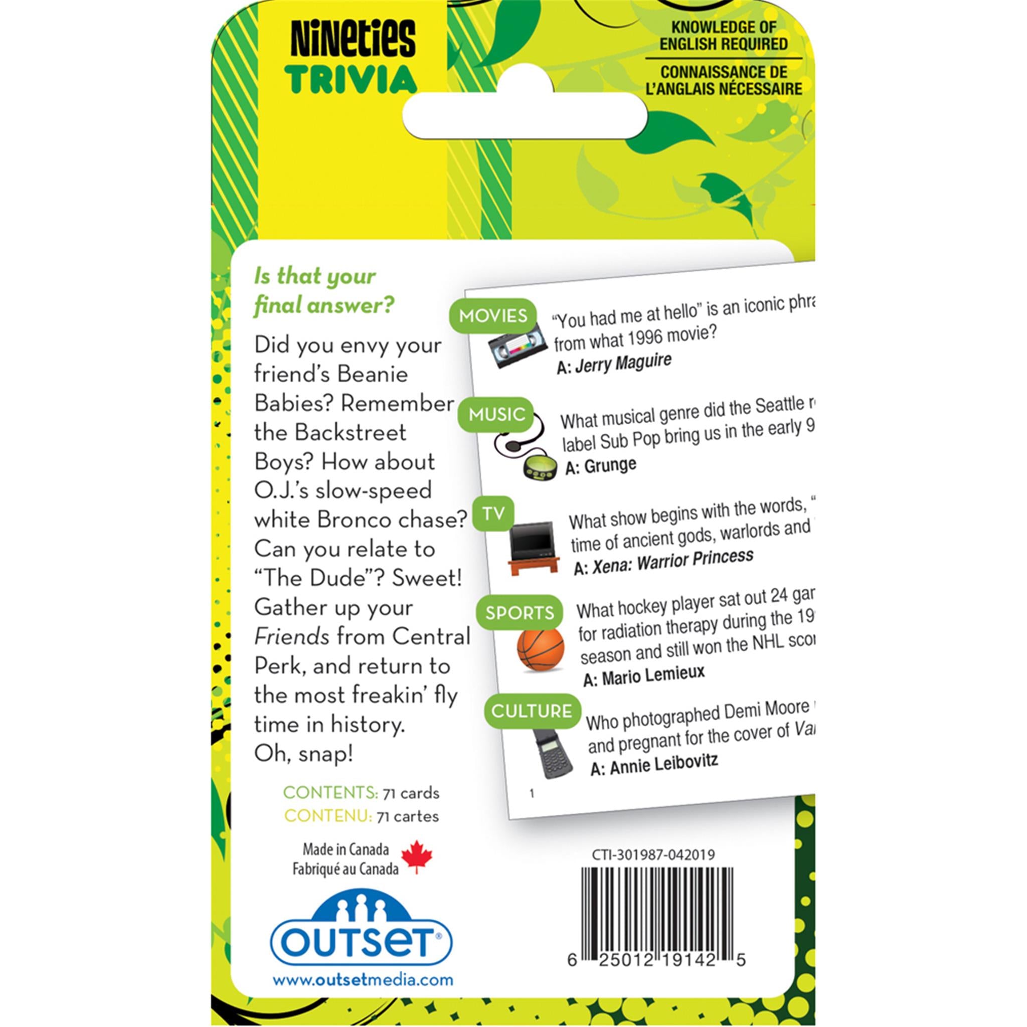 1990s Decade of Trivia