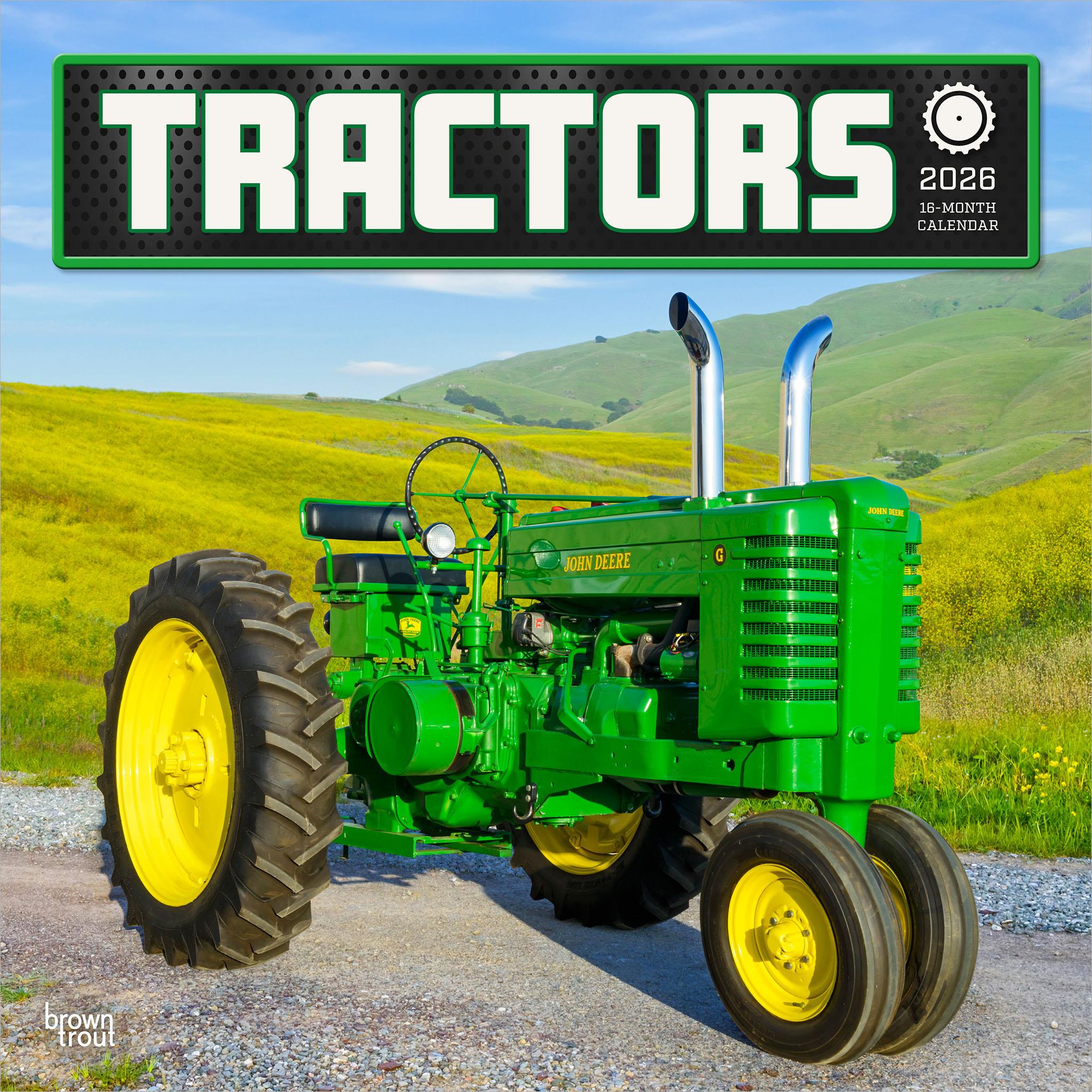 Tractors 2026 Wall Calendar - Online Only