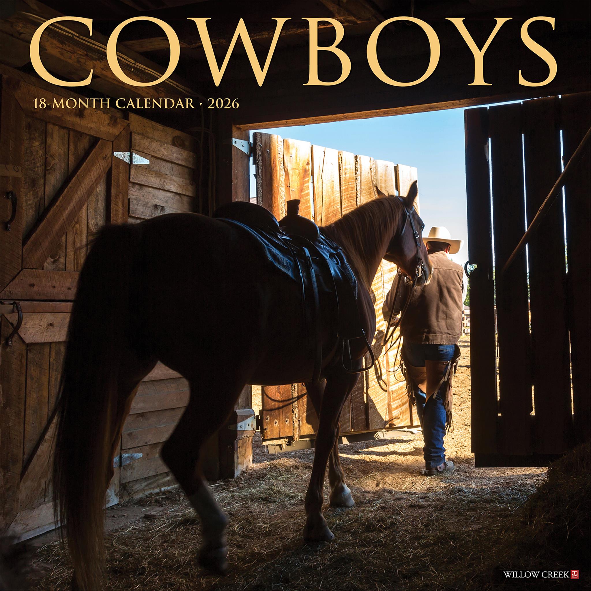 Cowboys 2026 Wall Calendar