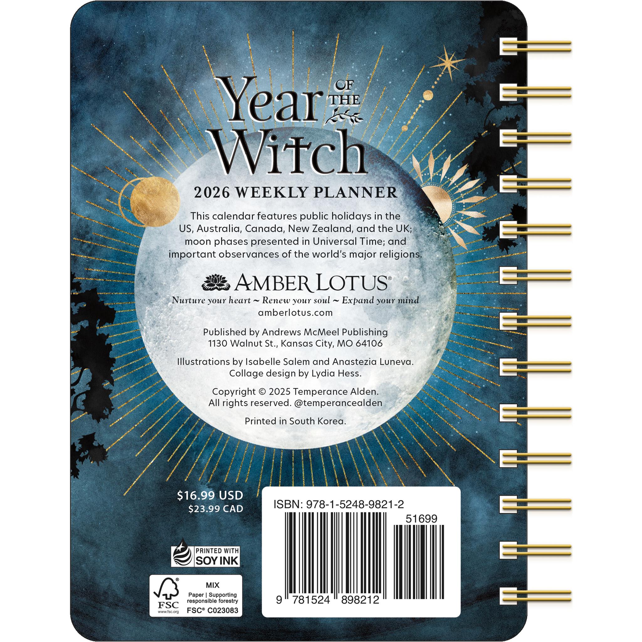 Year Of The Witch 2026 Weekly Engagement Calendar - Online Only