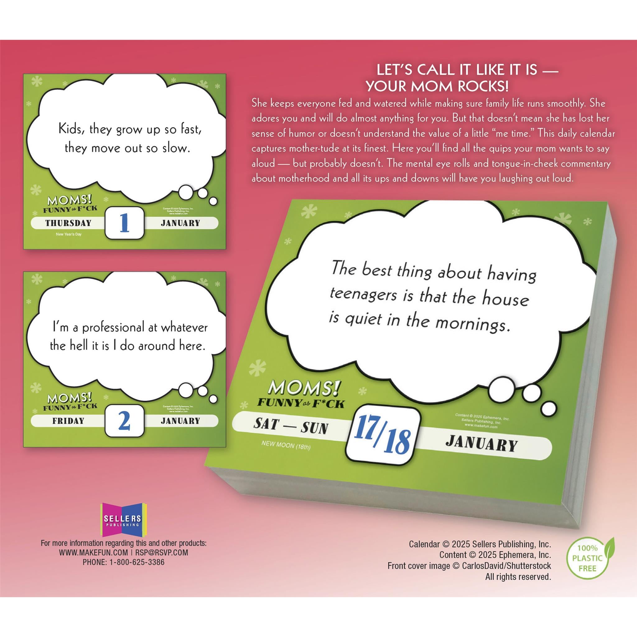 Moms Funny As Fuck 2026 Box Calendar