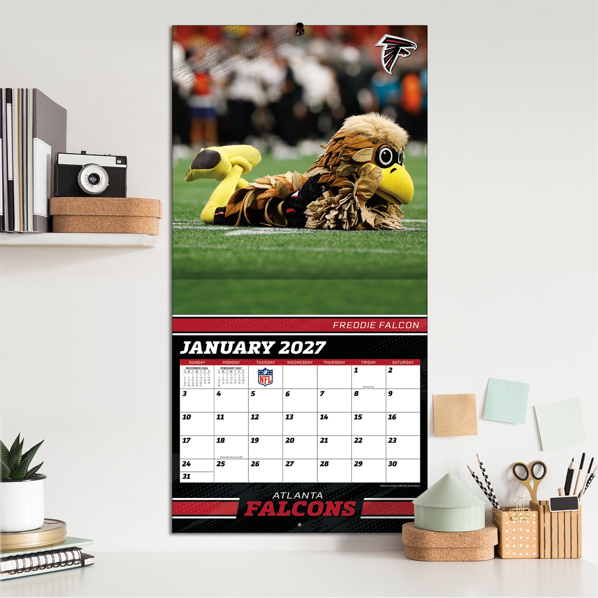 NFL Mascots 2027 Wall Calendar