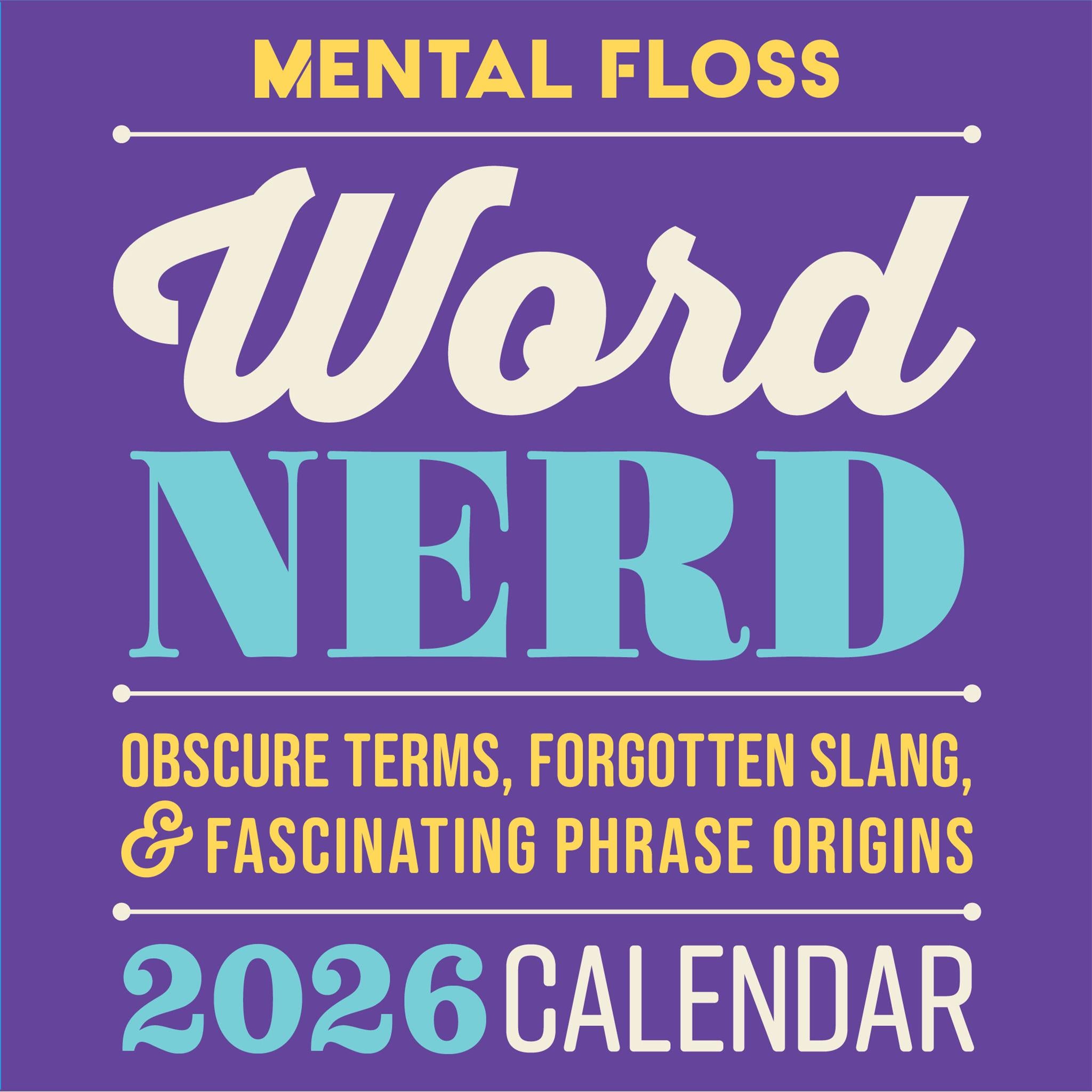 Word Nerd 2026 Box Calendar - Online Only